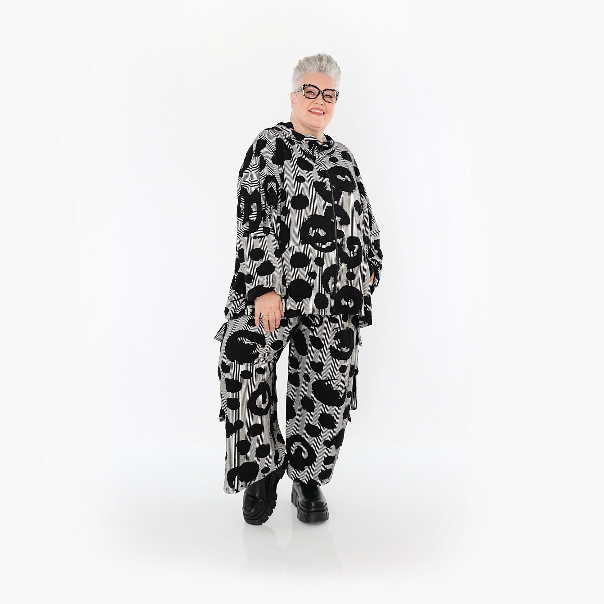 Akh 1013 7104 Jacket Black White 4