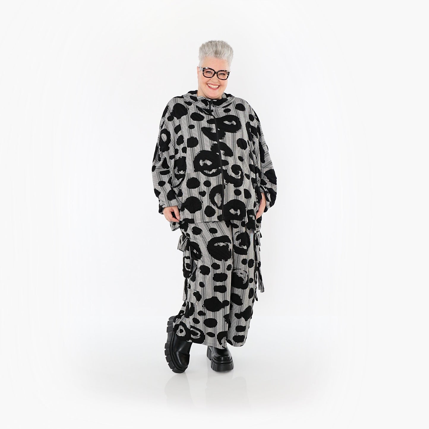 Akh 1013 7104 Jacket Black White 5