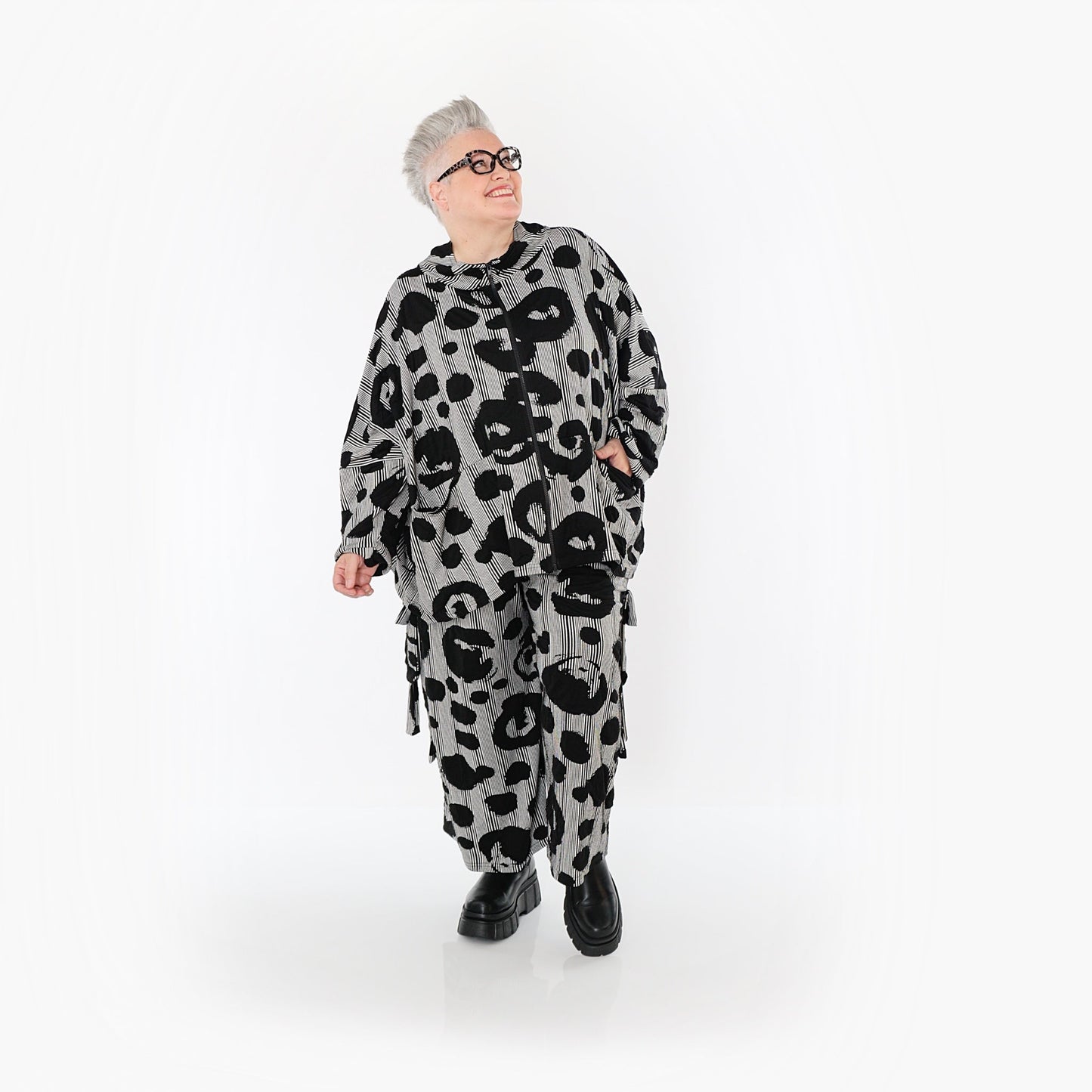 Akh 1013 7104 Jacket Black White 6