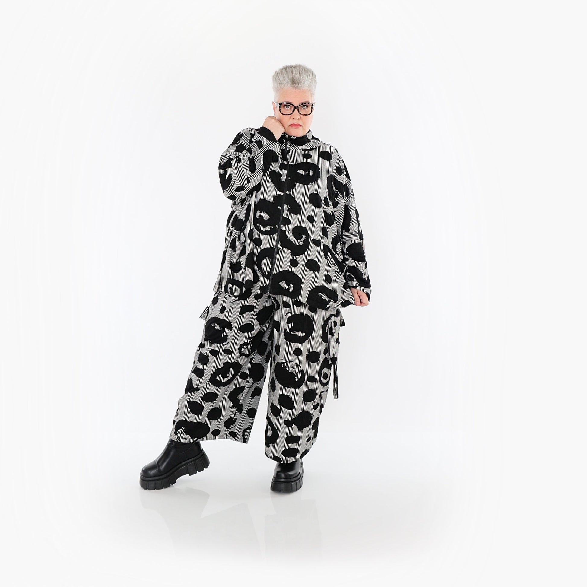 Akh 1013 7104 Jacket Black White 7