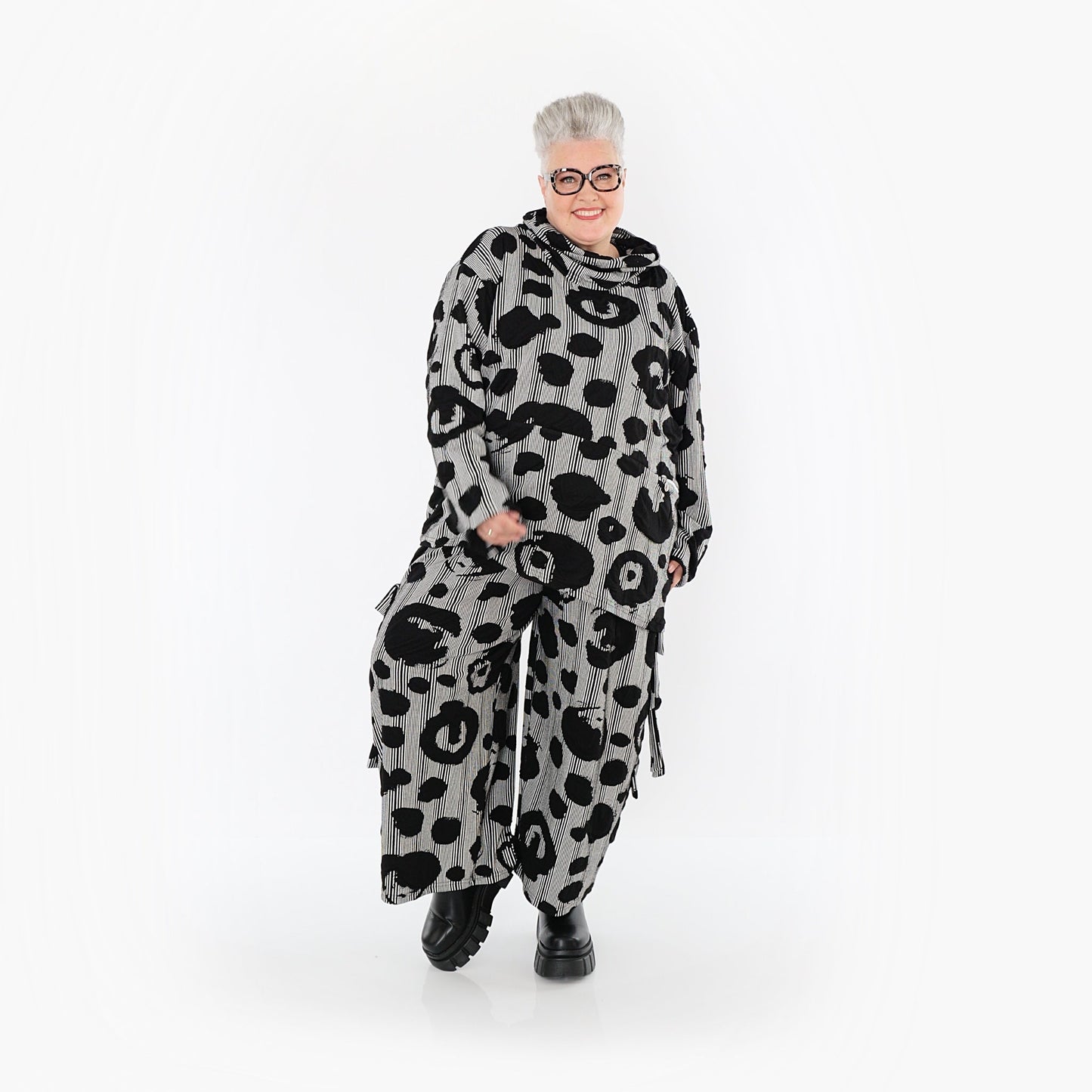 Akh 1013 7142 Shirt Black White 3