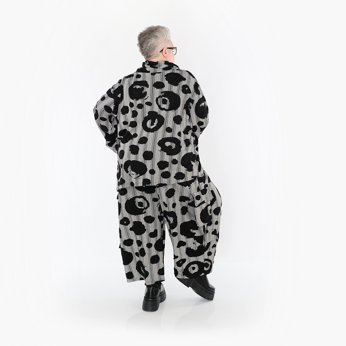 Akh 1013 7142 Shirt Black White 6