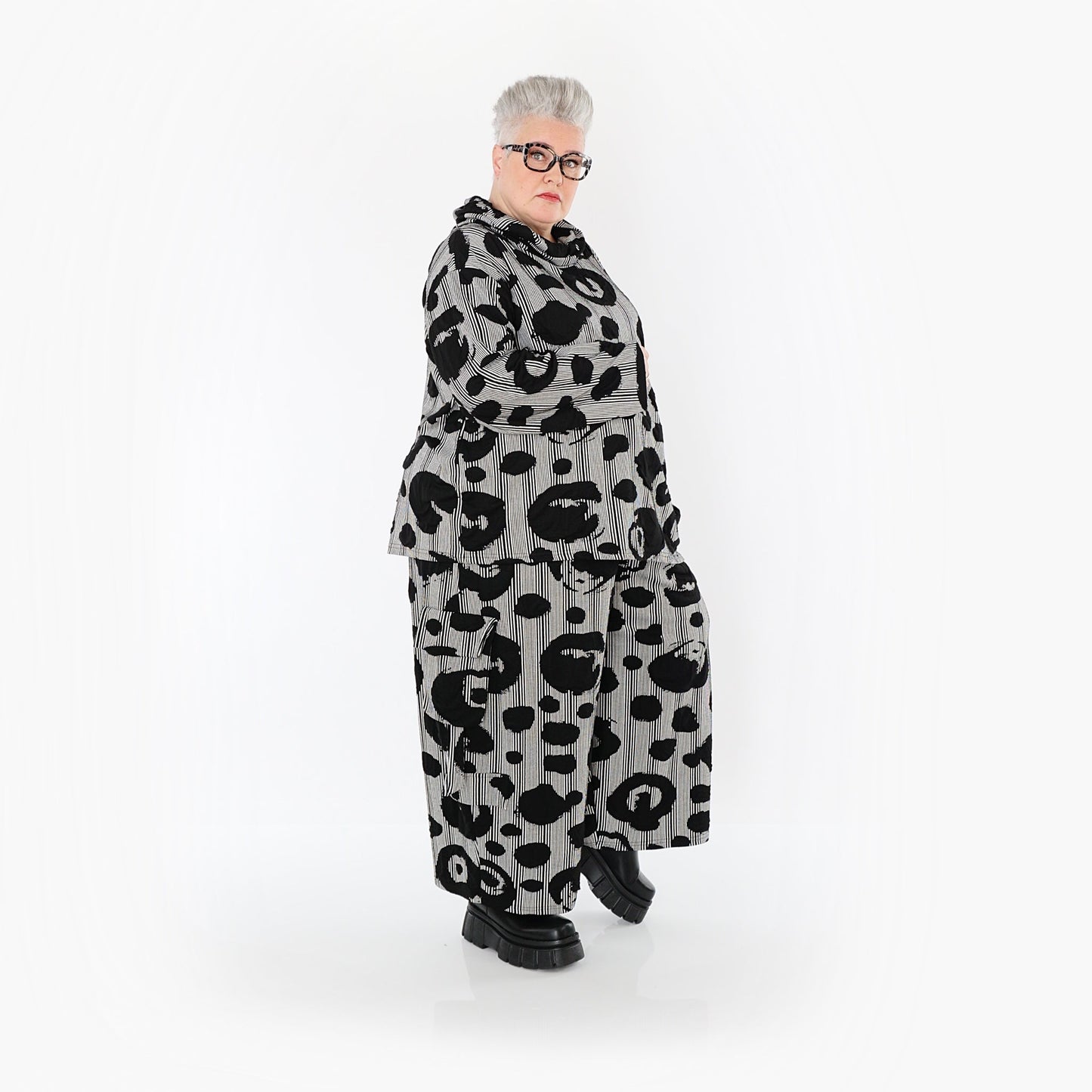 Akh 1013 7142 Shirt Black White 7