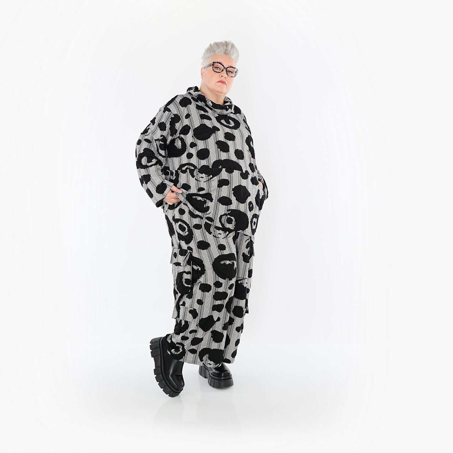 Akh 1013 7142 Shirt Black White