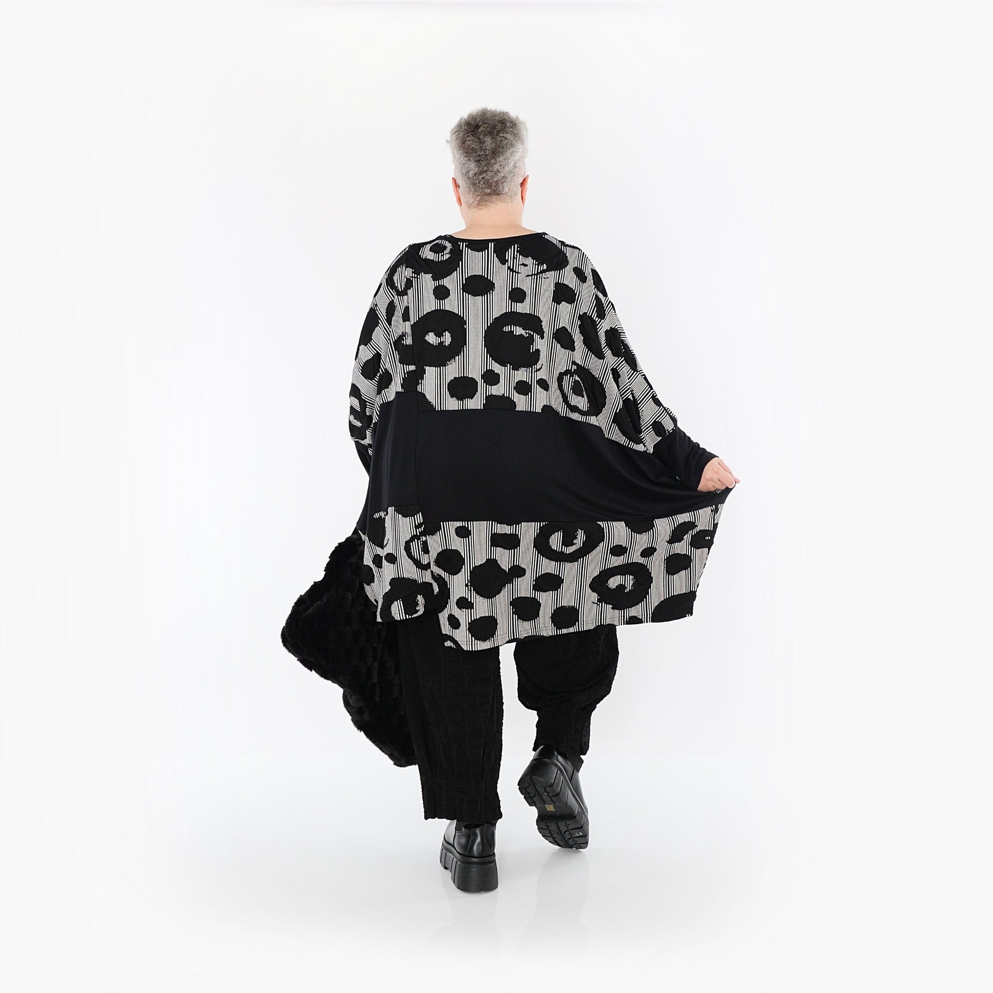 Akh 1013 7143 Shirt Black White 5