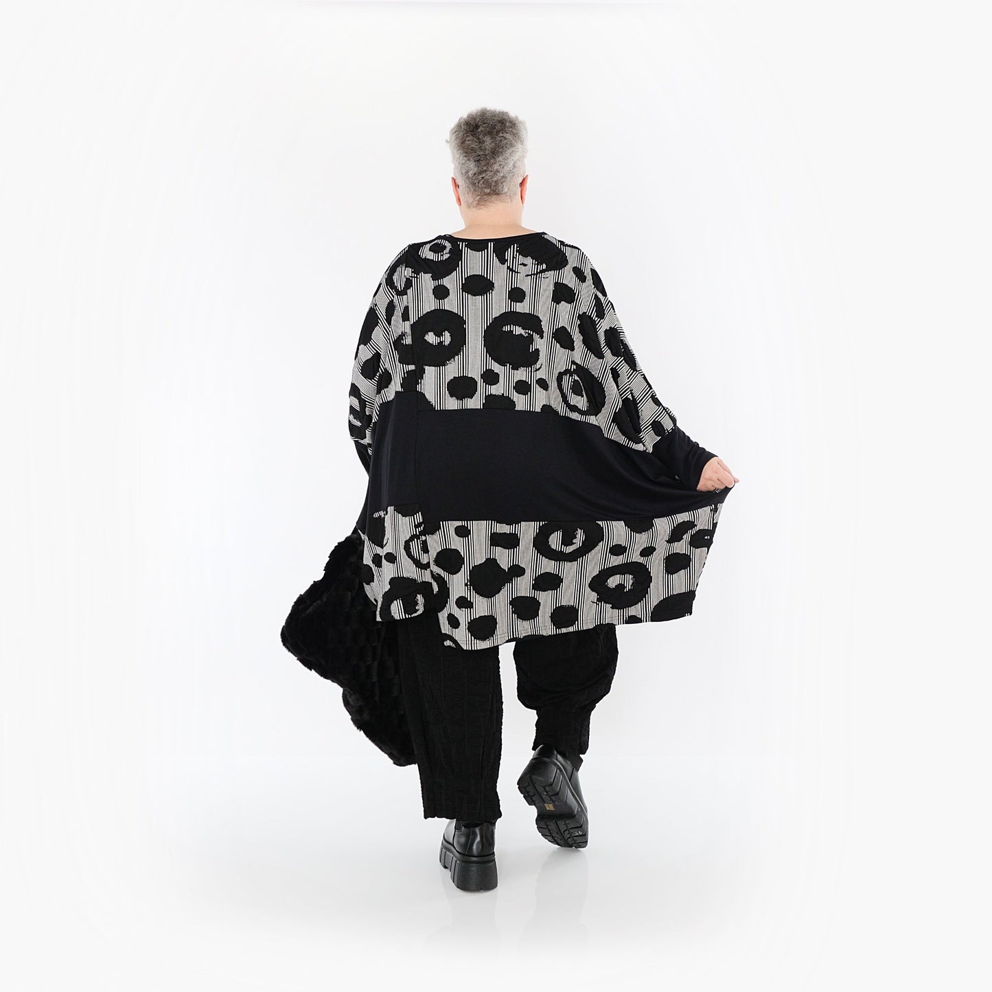 Akh 1013 7143 Shirt Black White 5