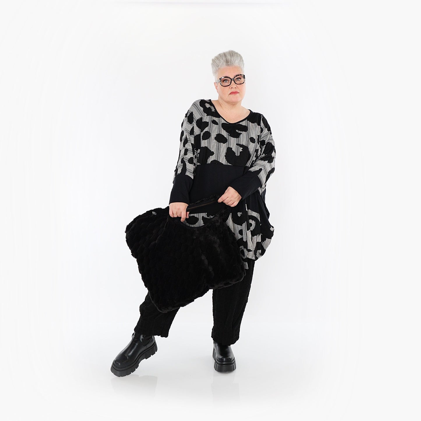 Akh 1013 7143 Shirt Black White 7