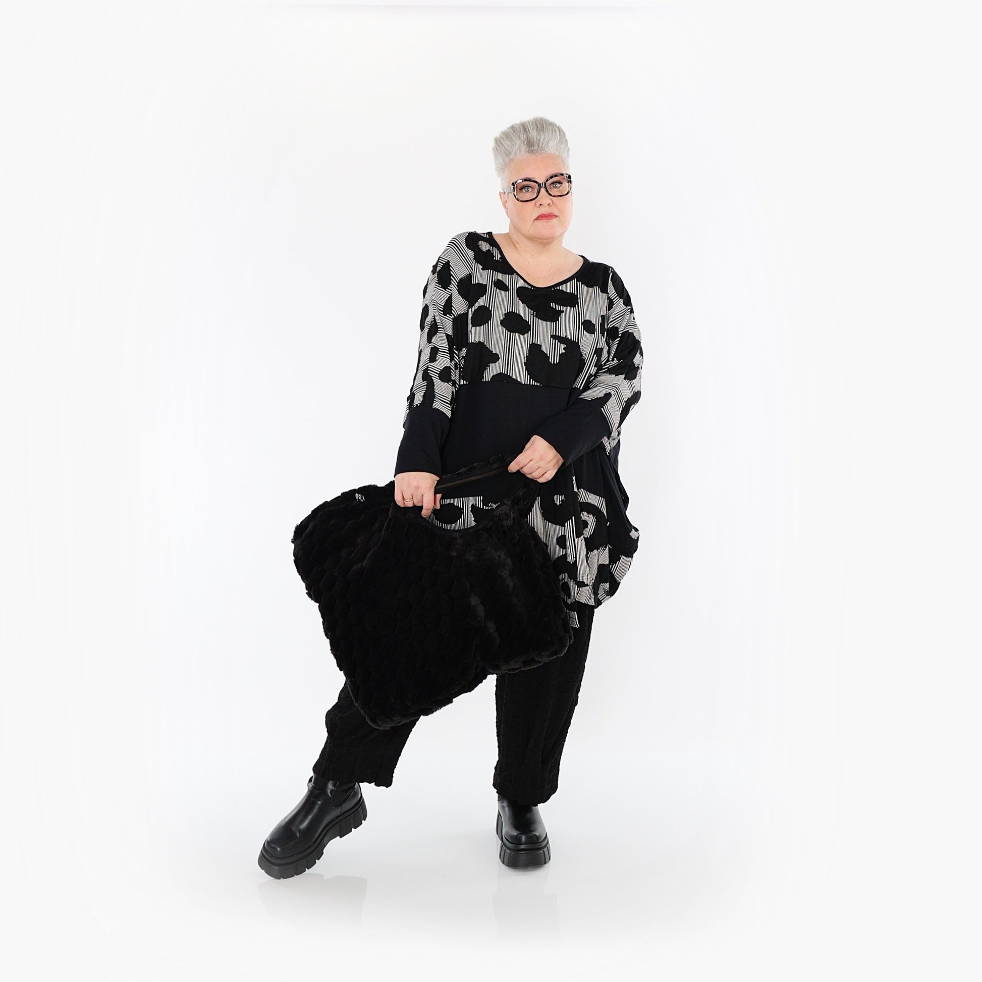 Akh 1013 7143 Shirt Black White 7