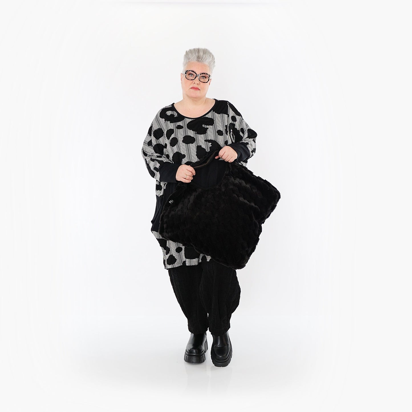 Akh 1013 7143 Shirt Black White 8