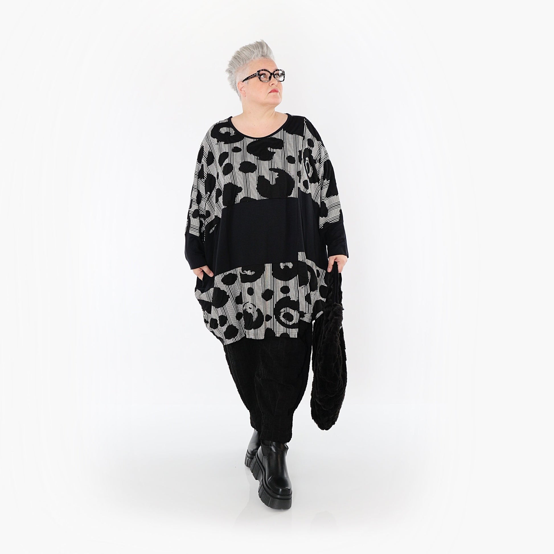 Akh 1013 7143 Shirt Black White 9