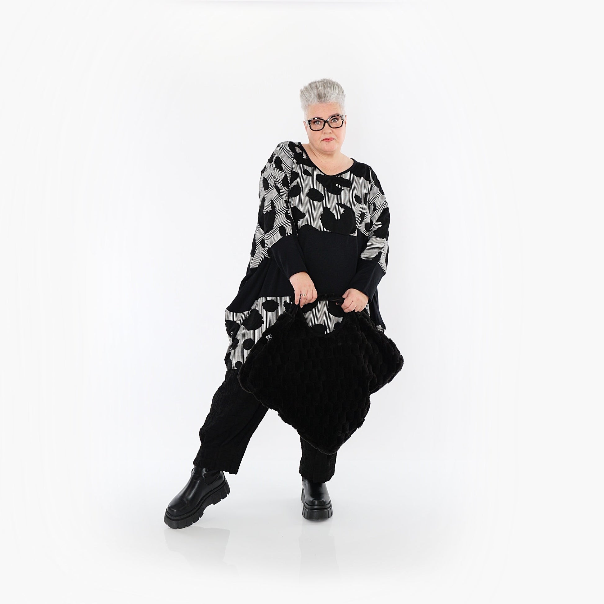 Akh 1013 7143 Shirt Black White