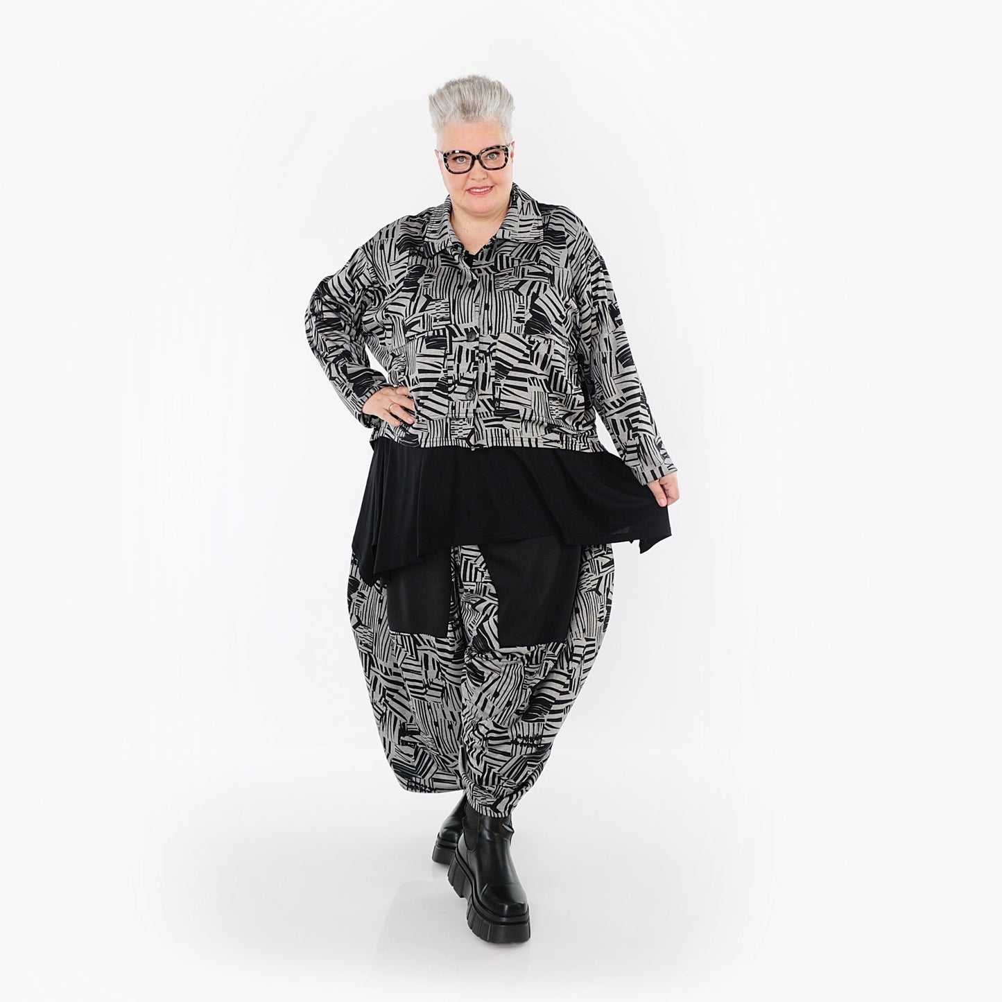 Akh 1014 6910 Jacket Grey Black 6