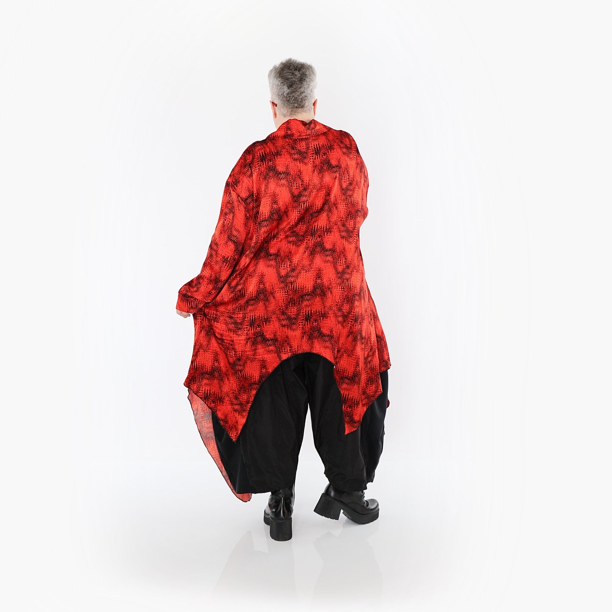 Akh 1015 7135 Shirt Red Black 4