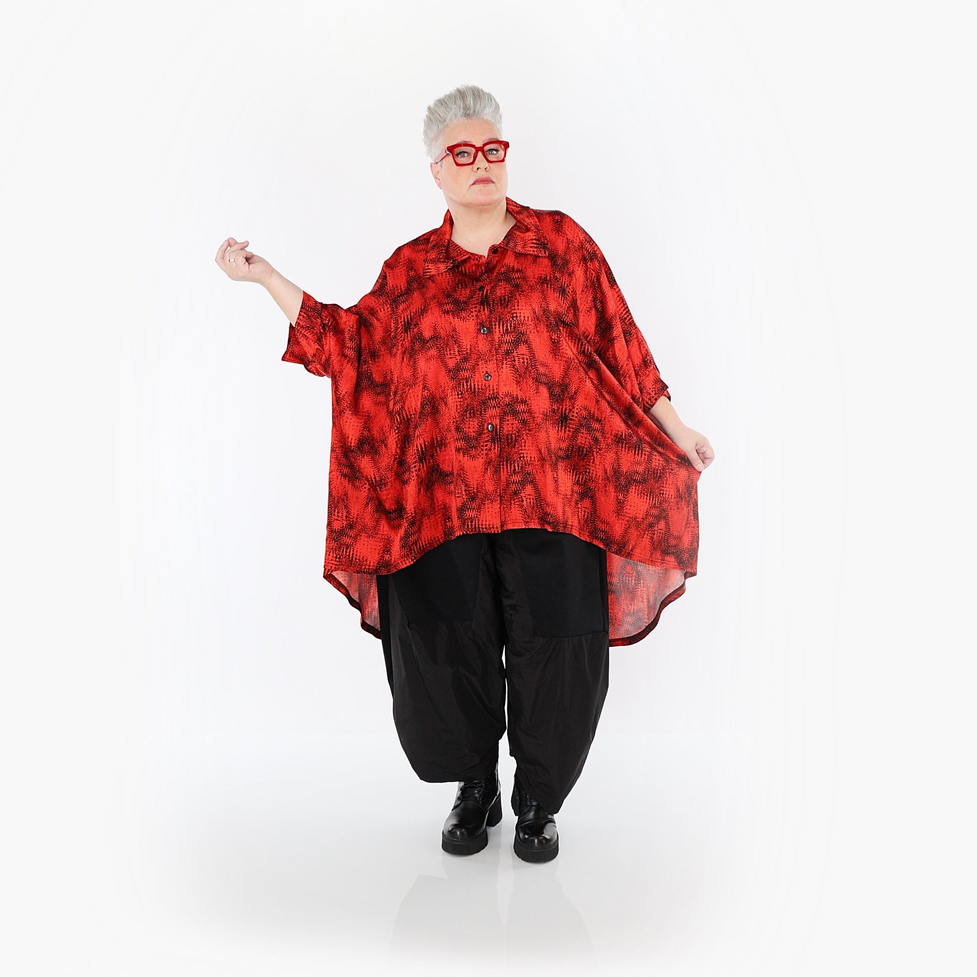 Akh 1015 7146 Shirt Red Black 8