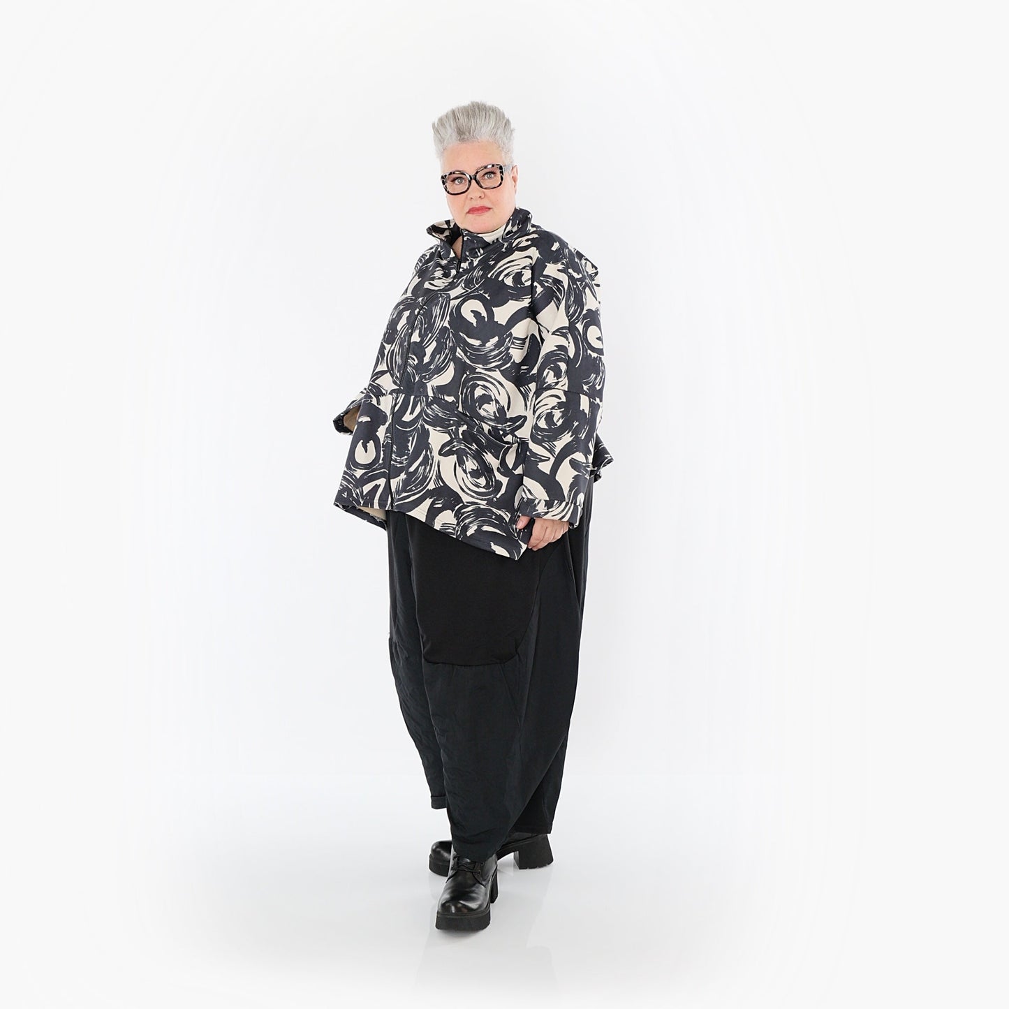 Akh 1016 7104 Jacket Ecru Black 4