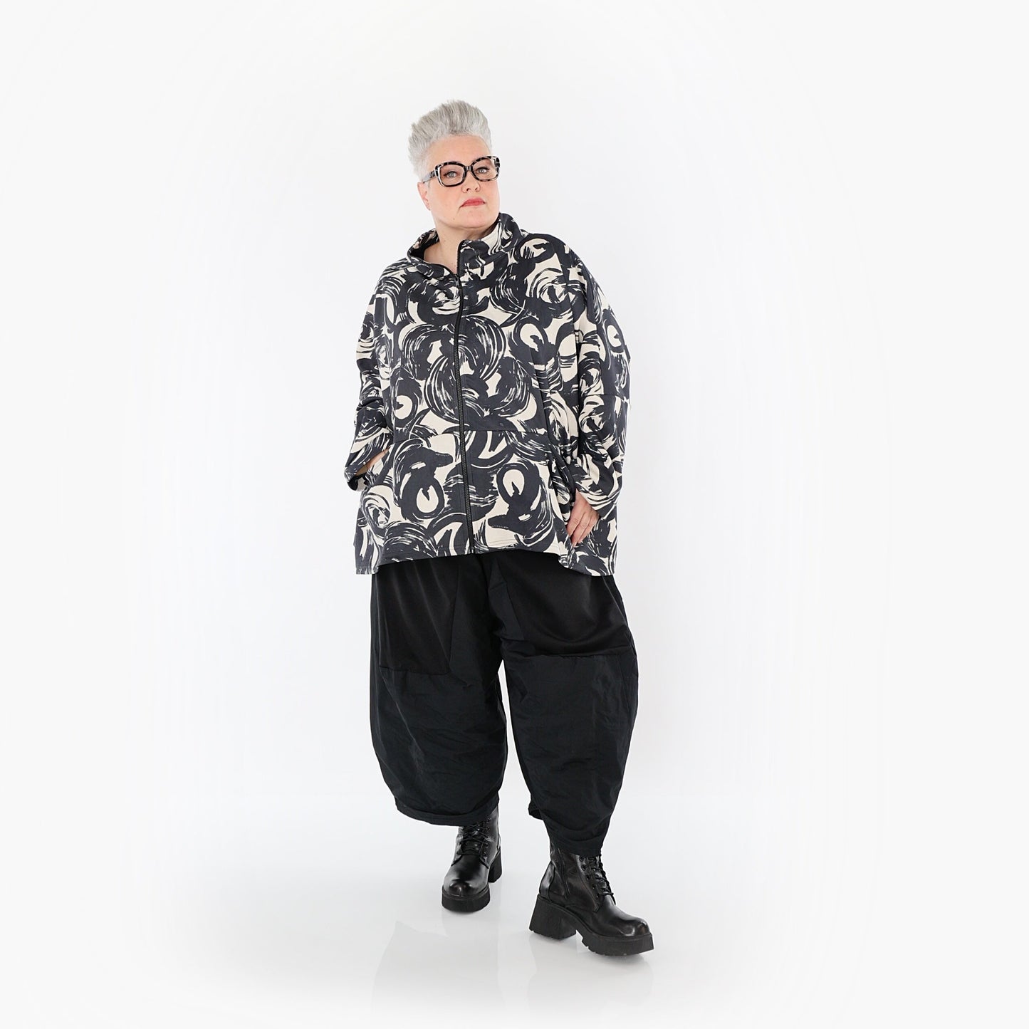 Akh 1016 7104 Jacket Ecru Black 9