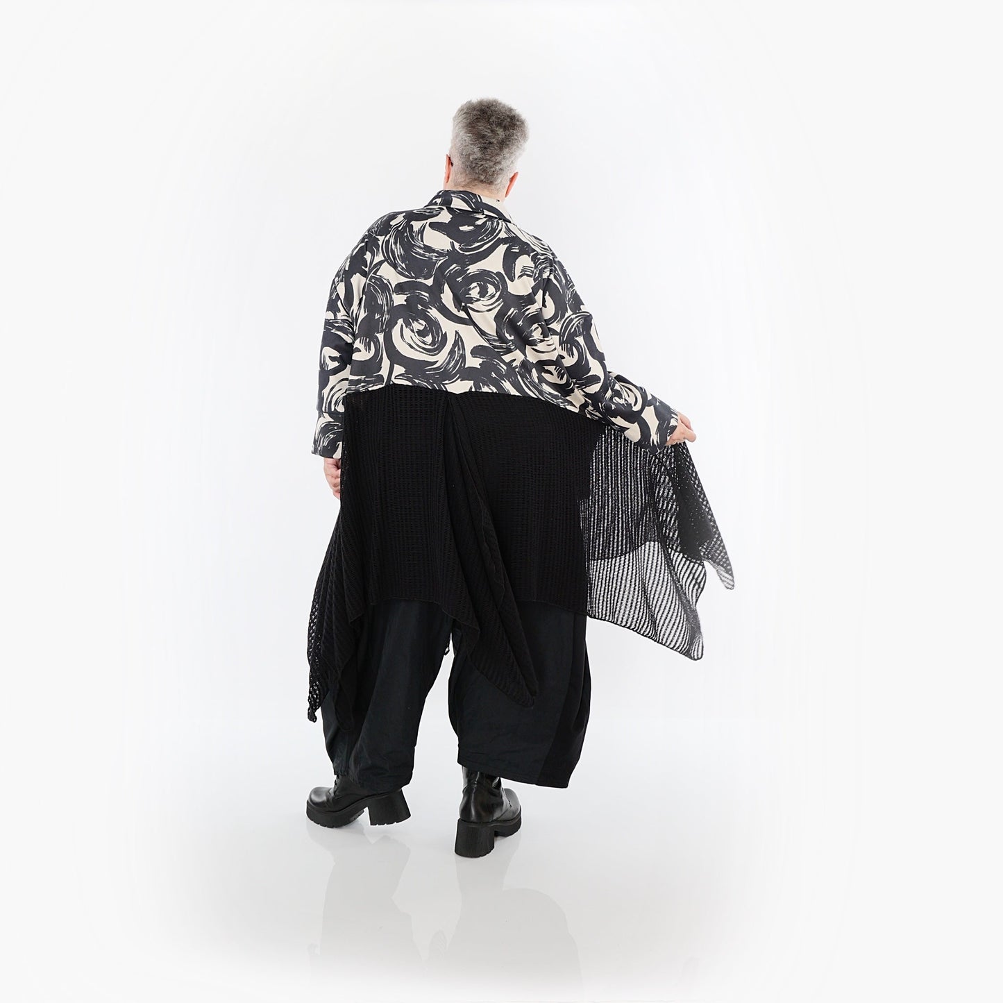 Akh 1016 7147 Jacket Ecru Black 6