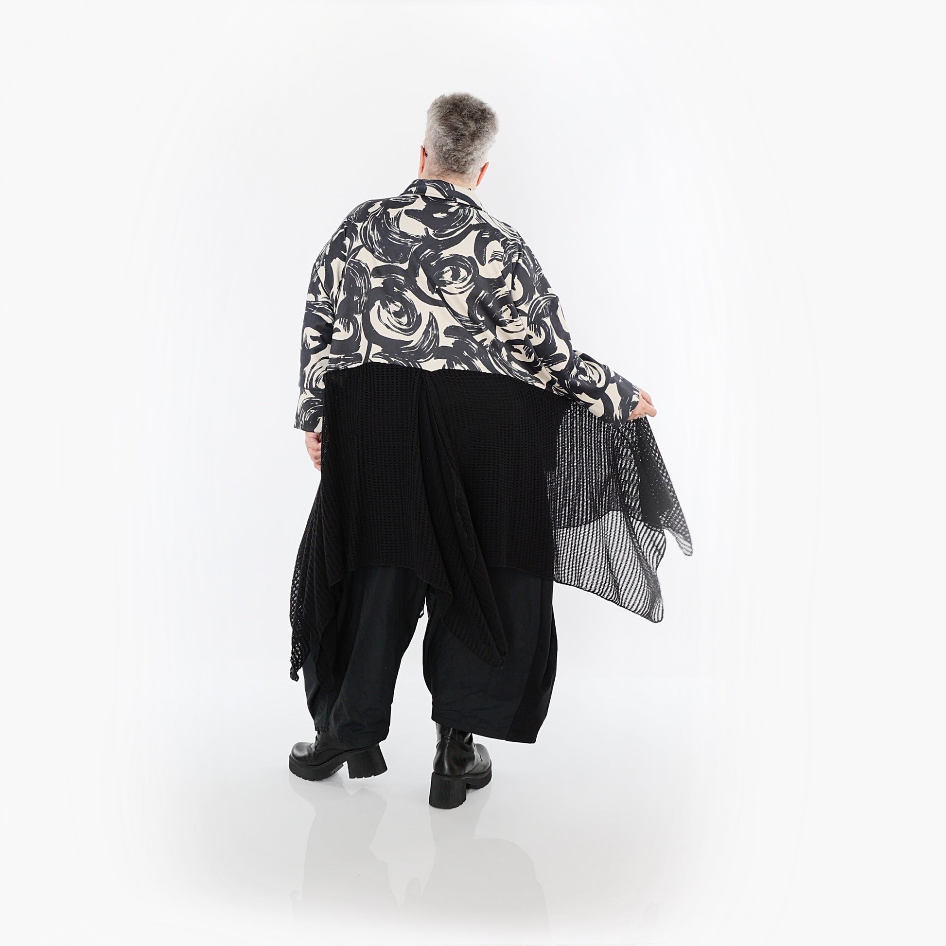 Akh 1016 7147 Jacket Ecru Black 6