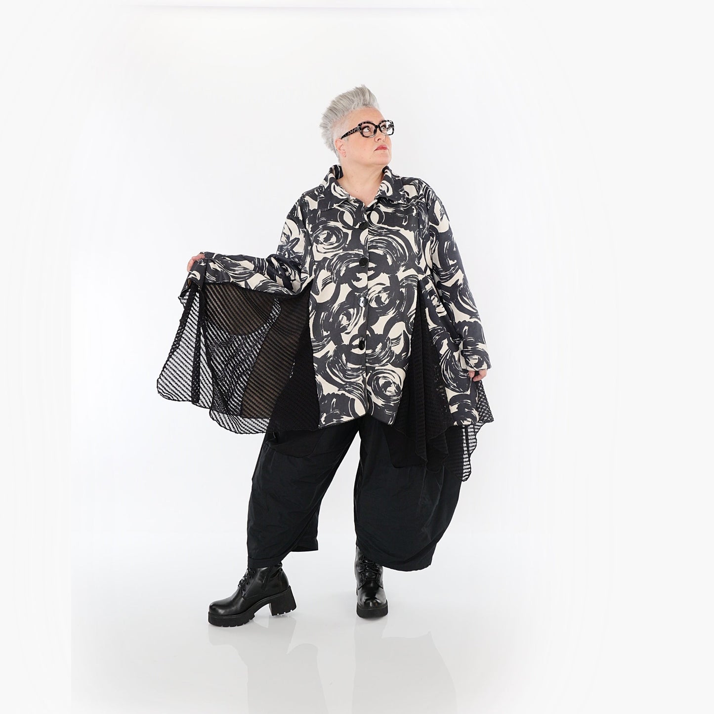 Akh 1016 7148 Jacket Ecru Black 11