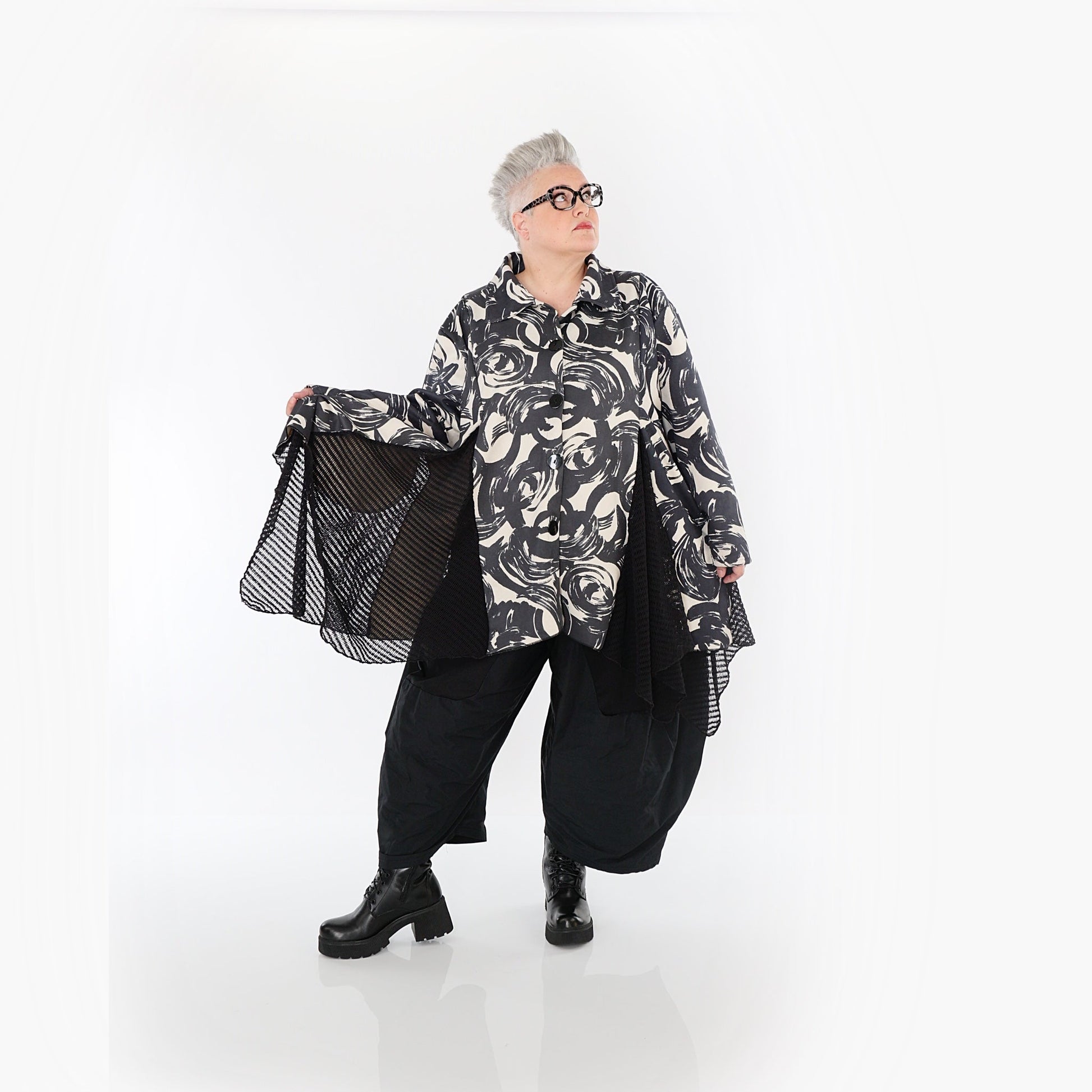 Akh 1016 7148 Jacket Ecru Black 11