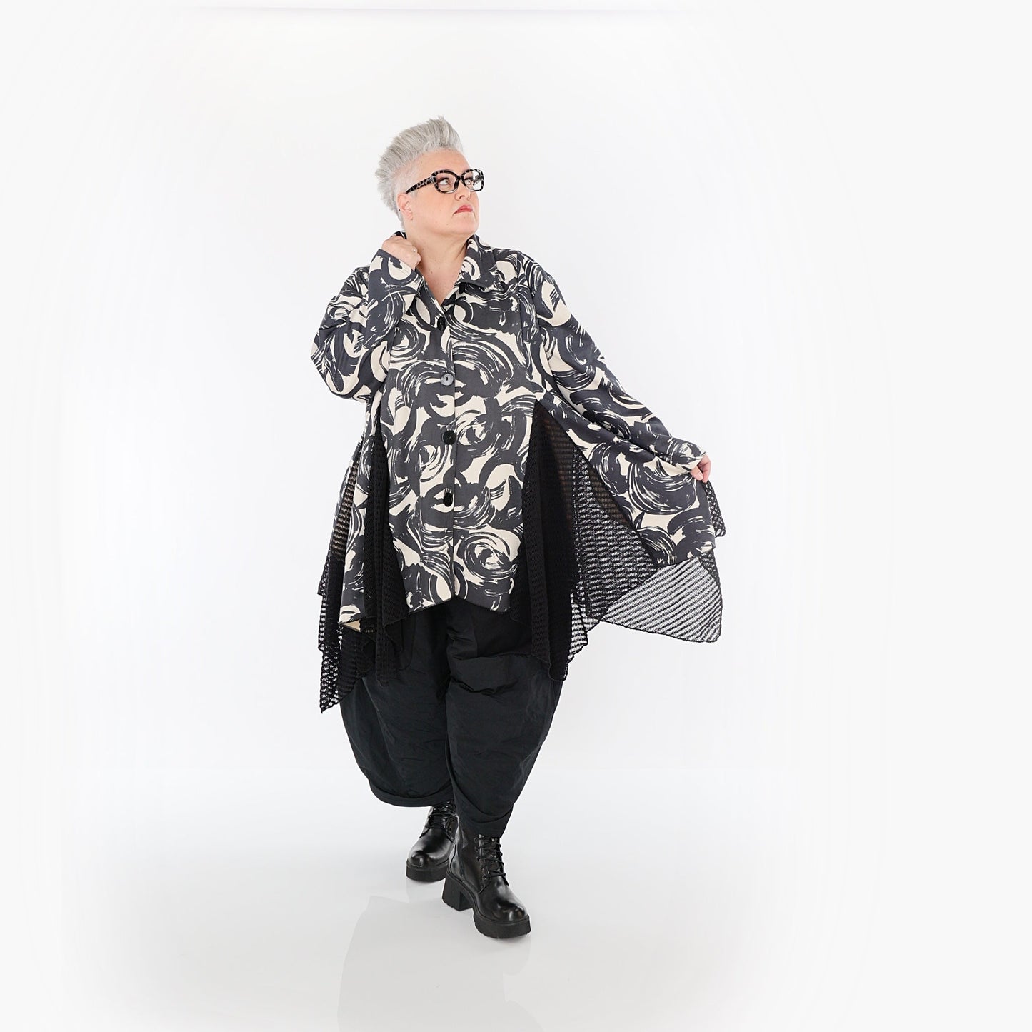 Akh 1016 7148 Jacket Ecru Black 13