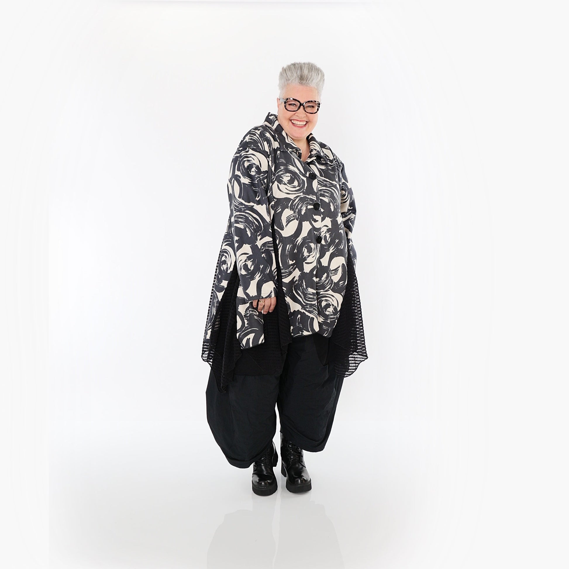 Akh 1016 7148 Jacket Ecru Black 5