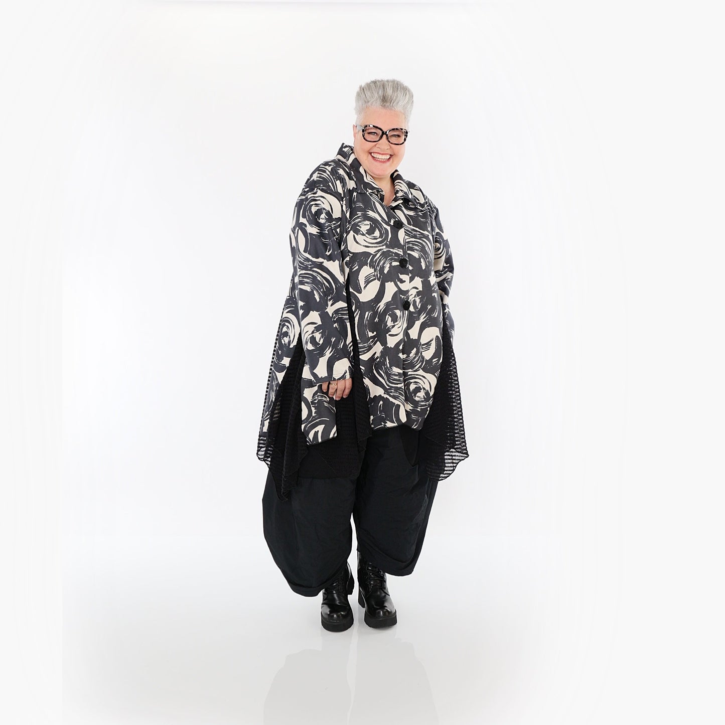 Akh 1016 7148 Jacket Ecru Black 5