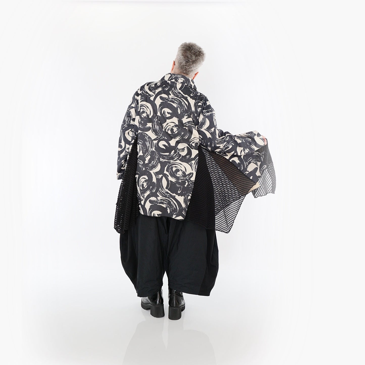 Akh 1016 7148 Jacket Ecru Black 8