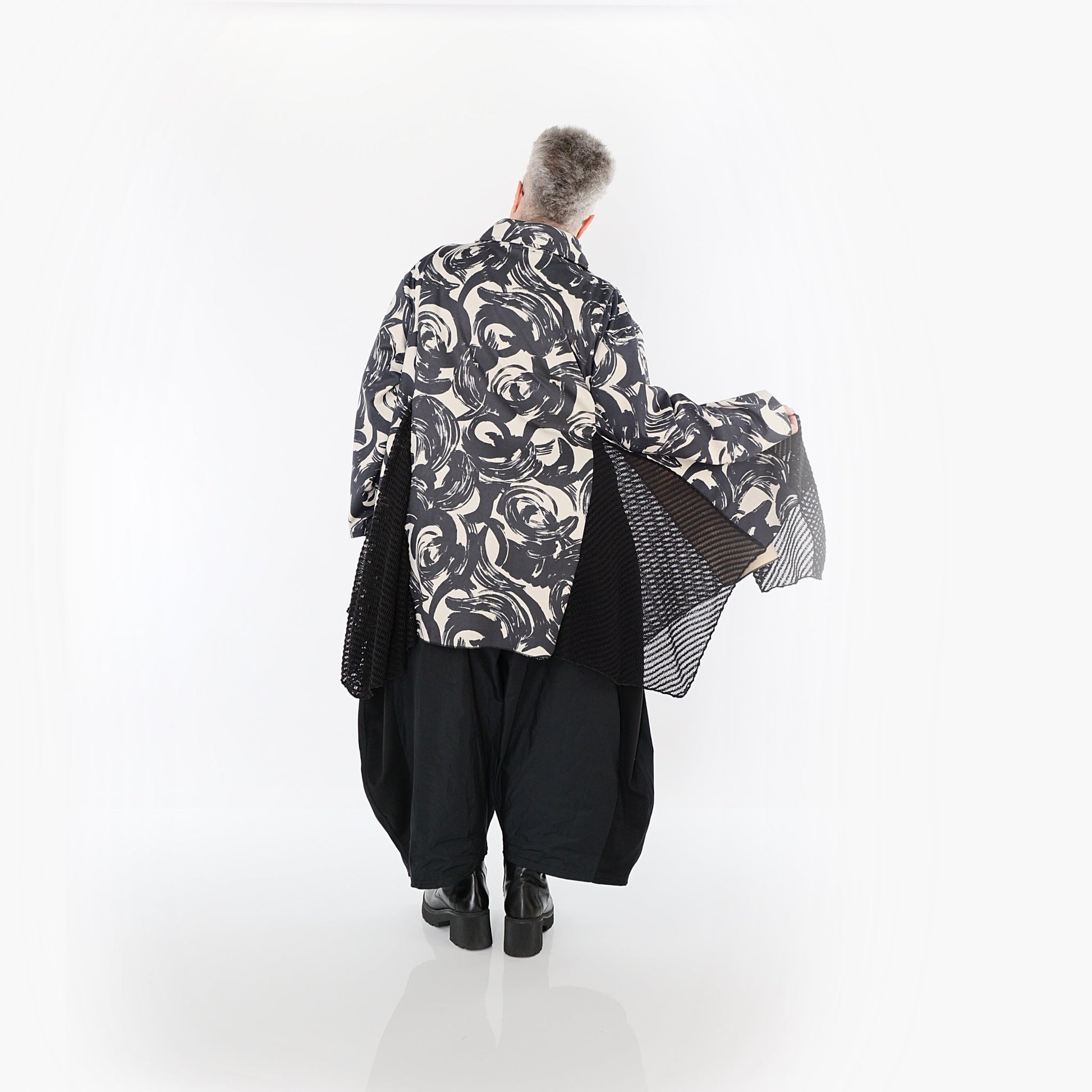 Akh 1016 7148 Jacket Ecru Black 8