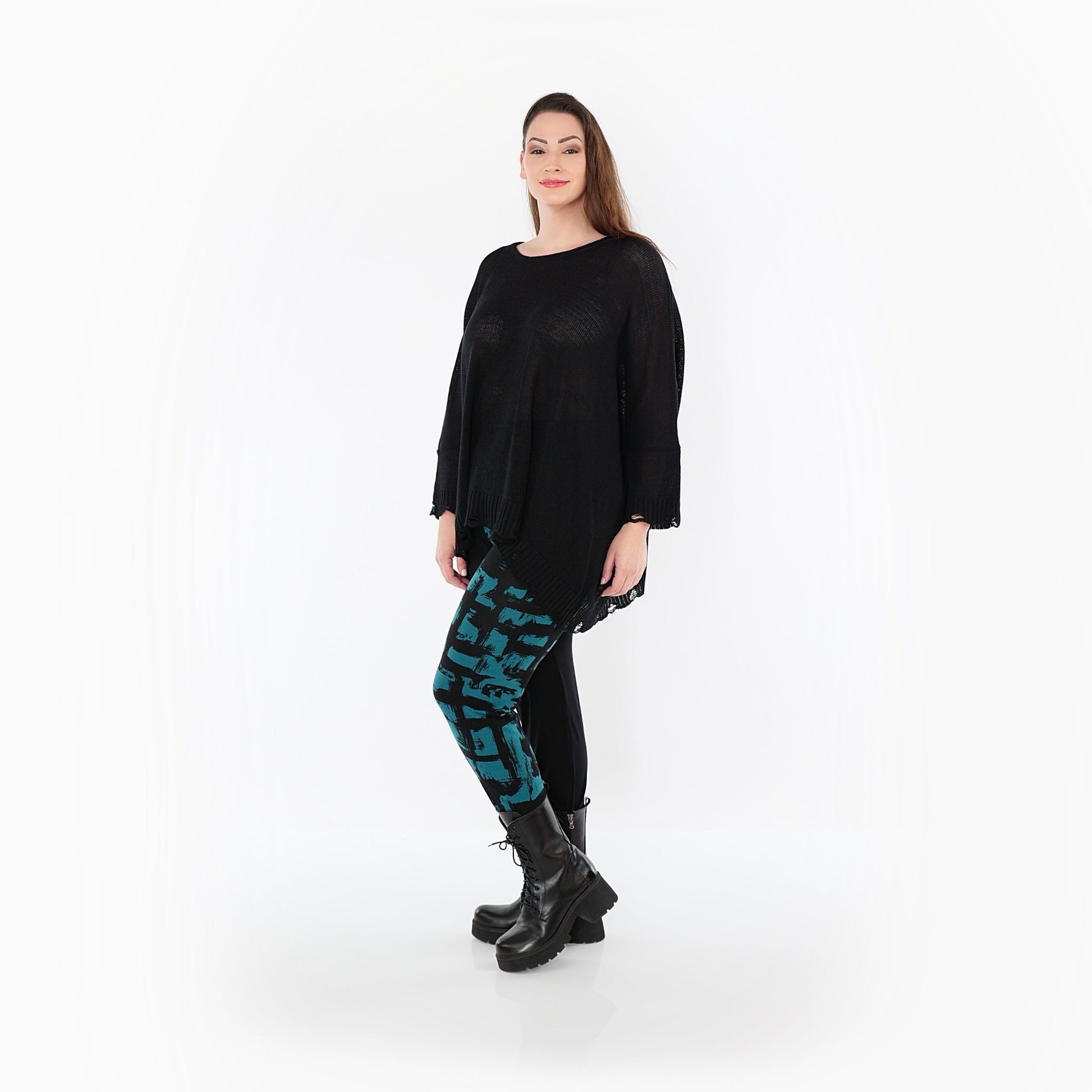 0100P "Nadine" Leggings – Petrol