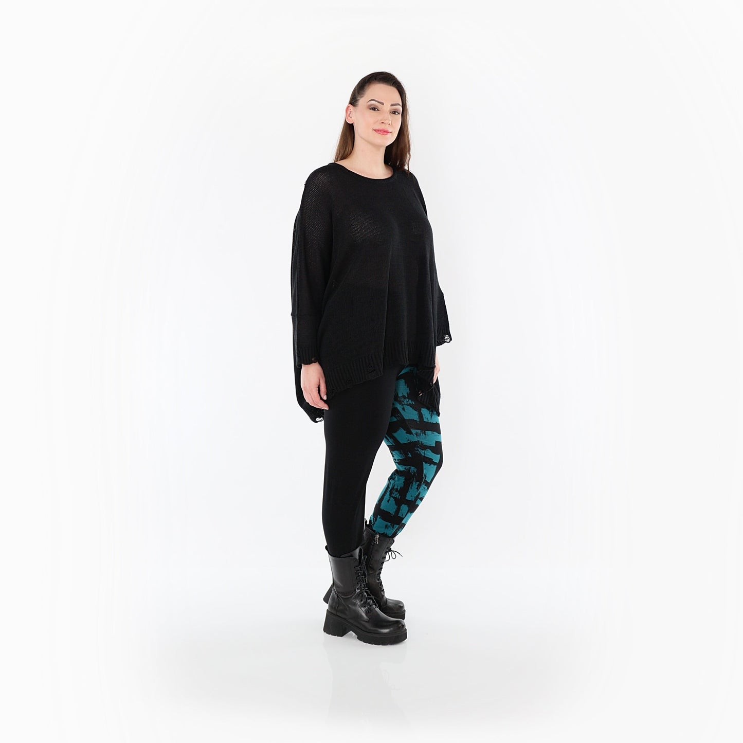 0100P "Nadine" Leggings – Petrol