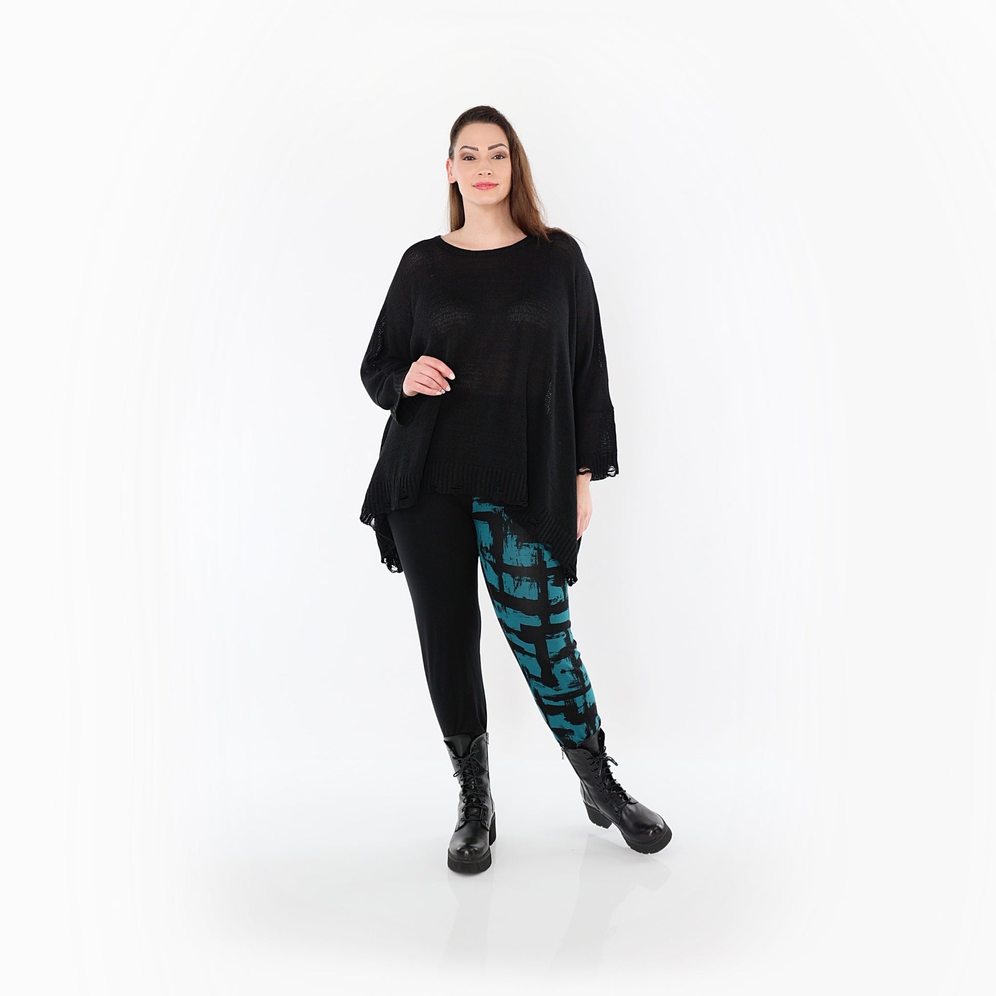 0100P "Nadine" Leggings – Petrol