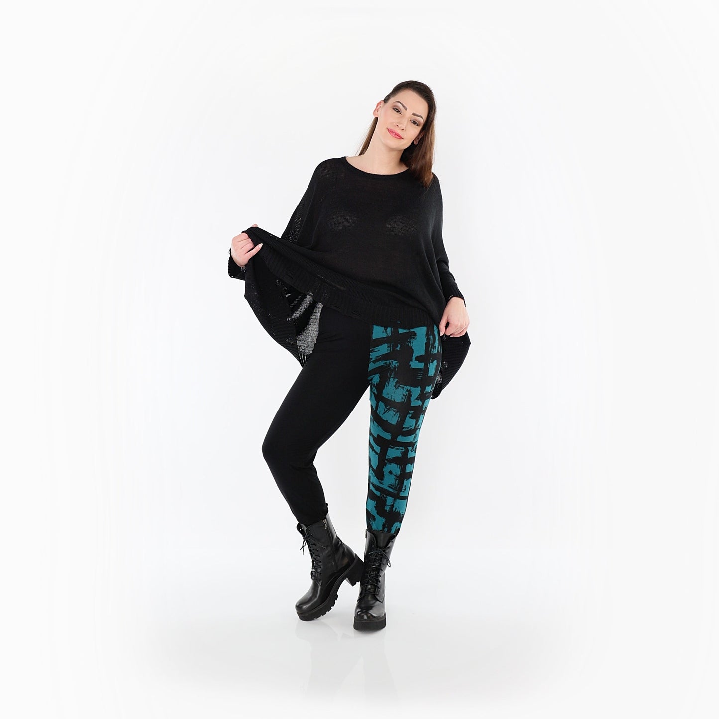 0100P "Nadine" Leggings – Petrol