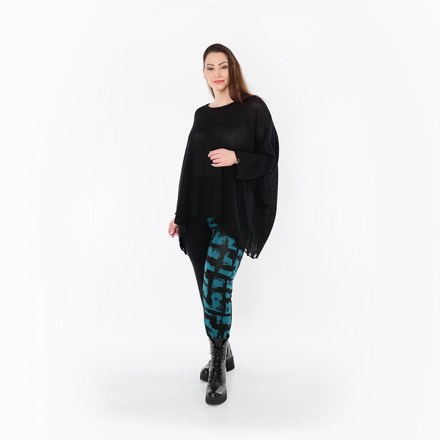 0100P "Nadine" Leggings – Petrol