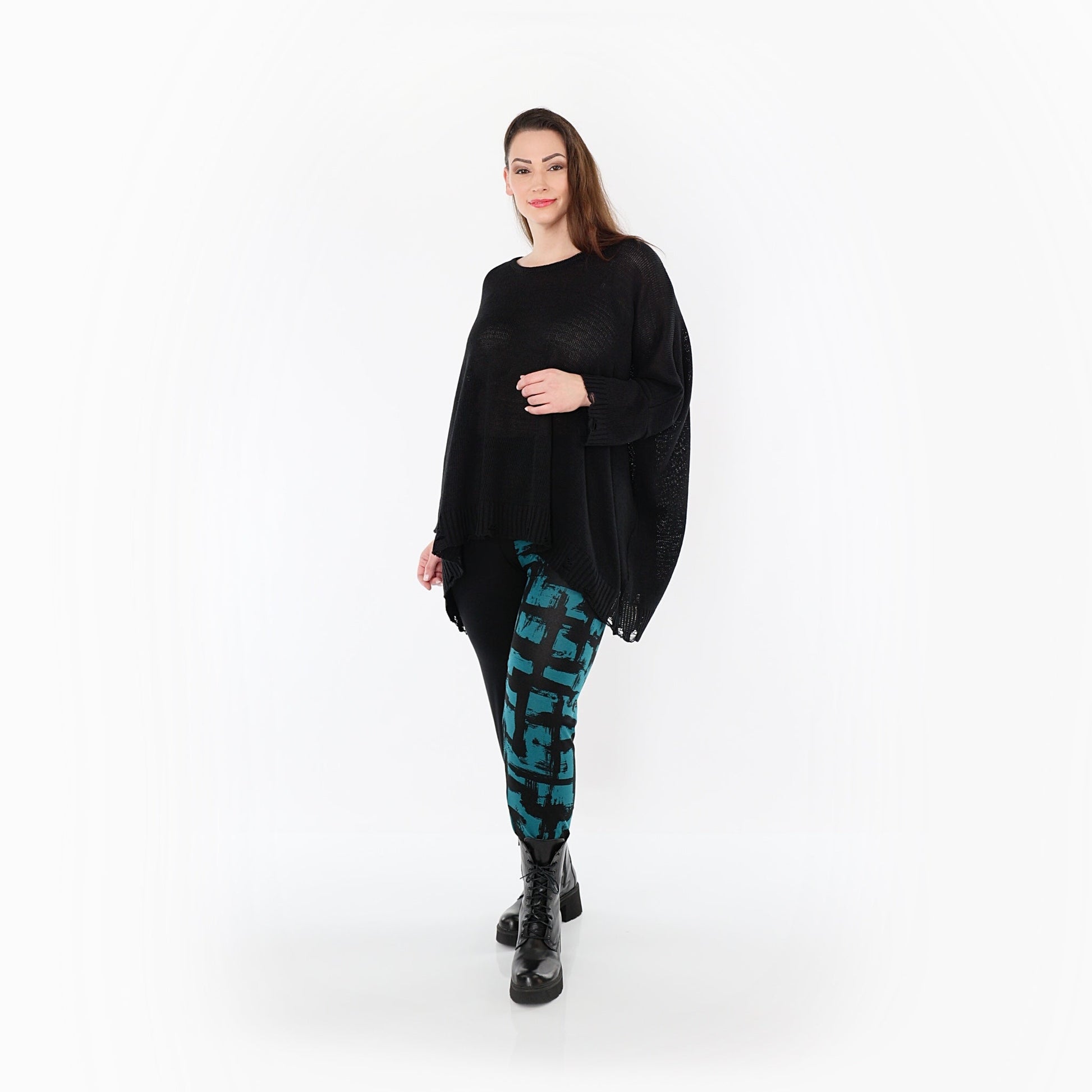0100P "Nadine" Leggings – Petrol