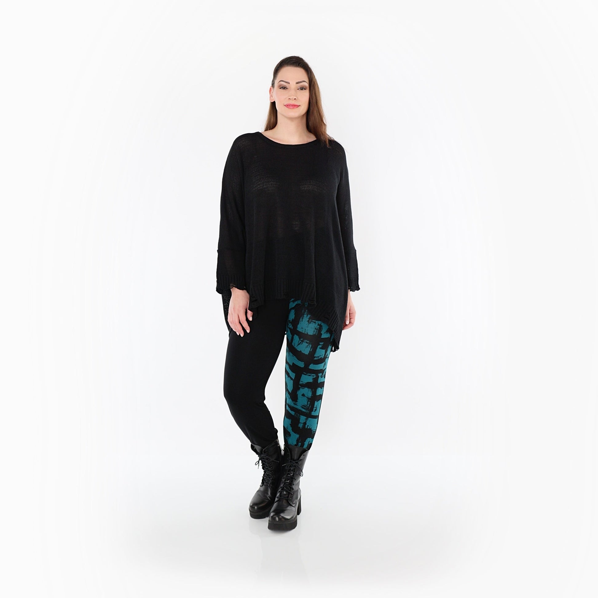 0100P "Nadine" Leggings – Petrol