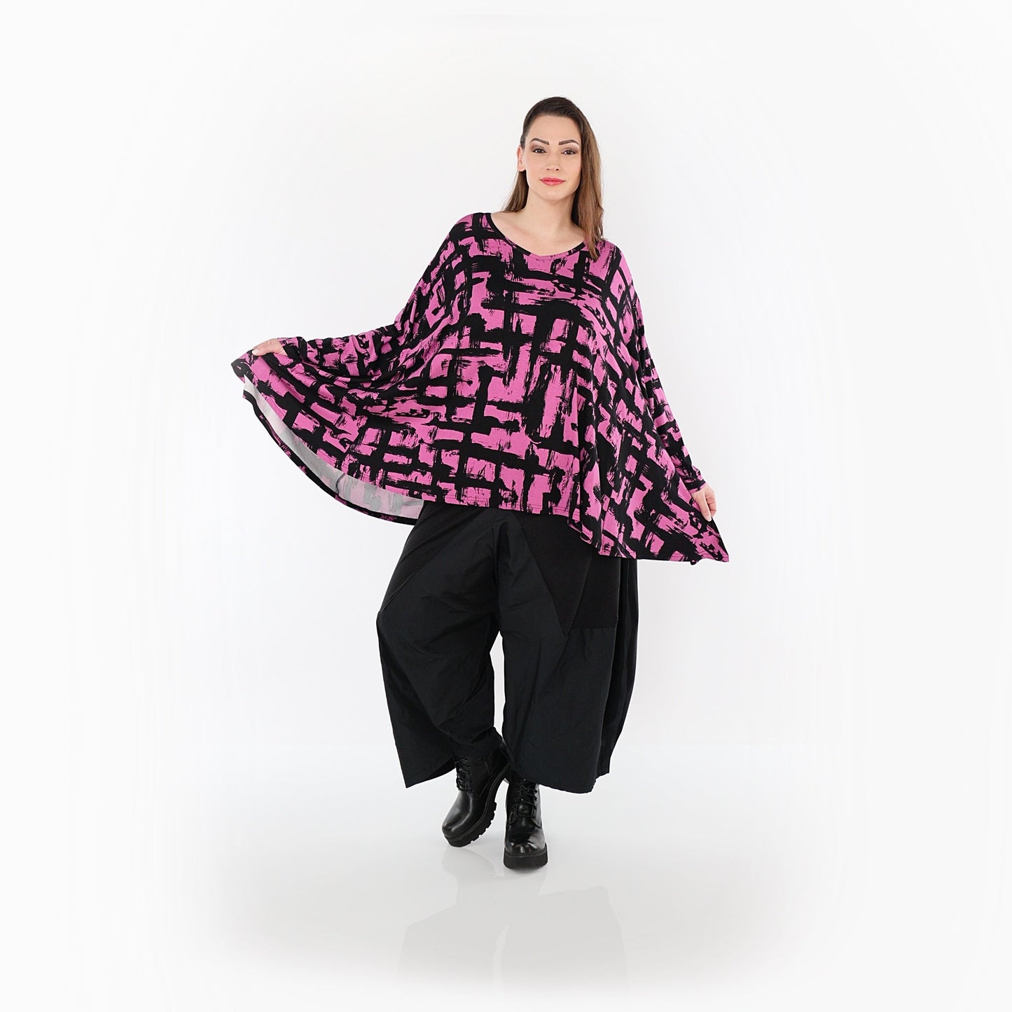 02593 "Nadine" Shirt – Fuchsia