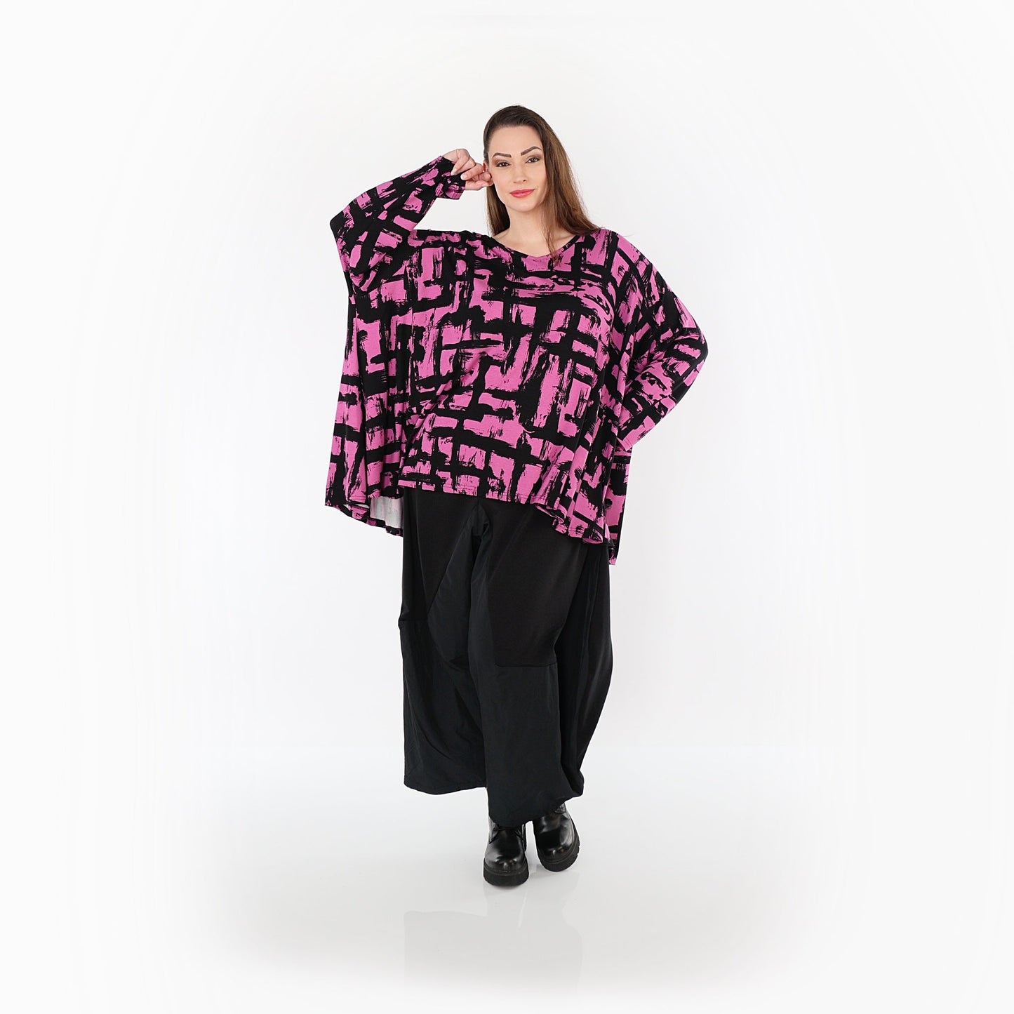 02593 "Nadine" Shirt – Fuchsia