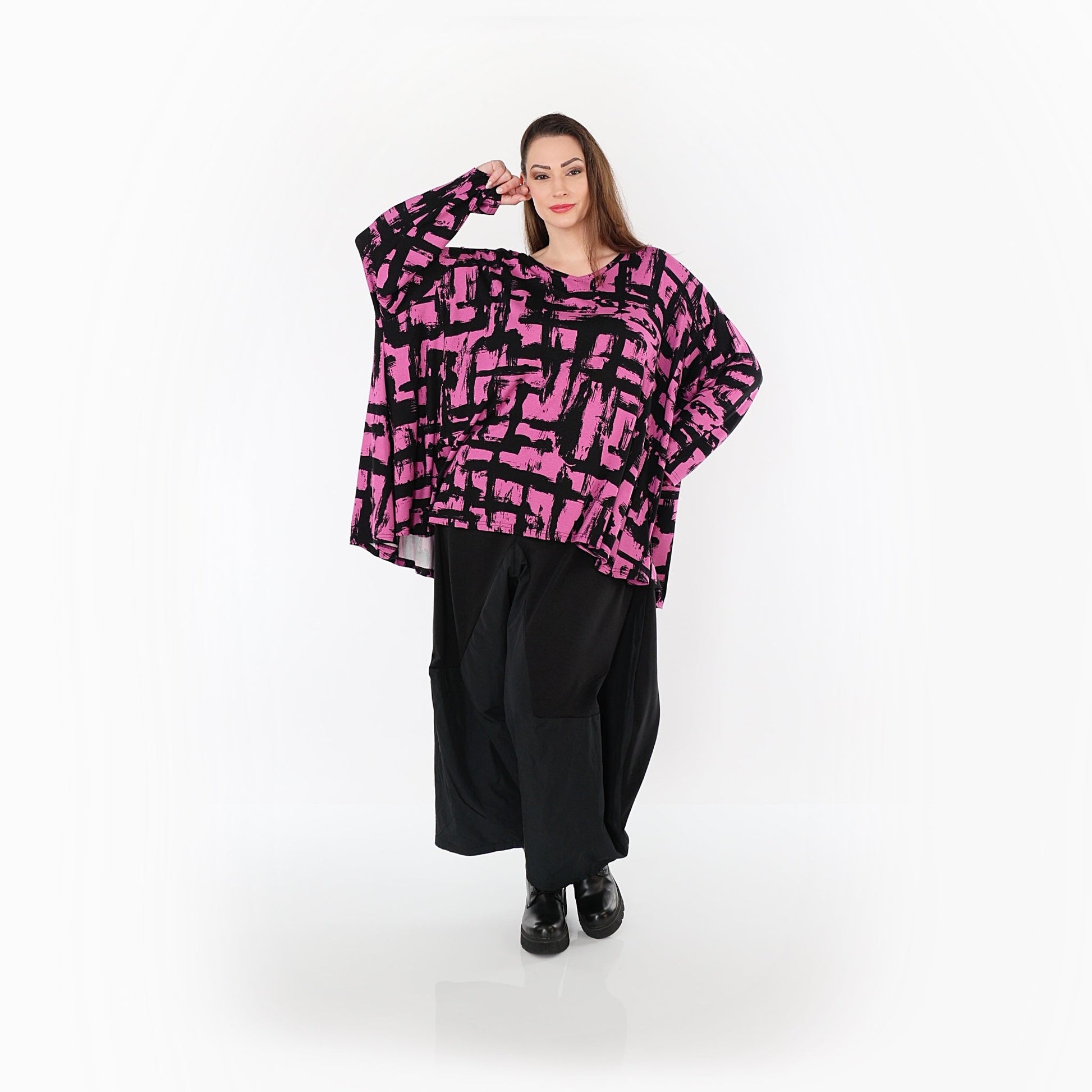 02593 "Nadine" Shirt – Fuchsia