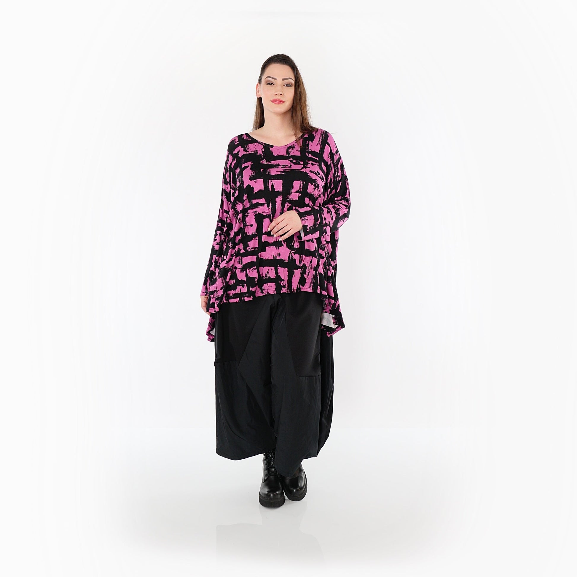 02593 "Nadine" Shirt – Fuchsia