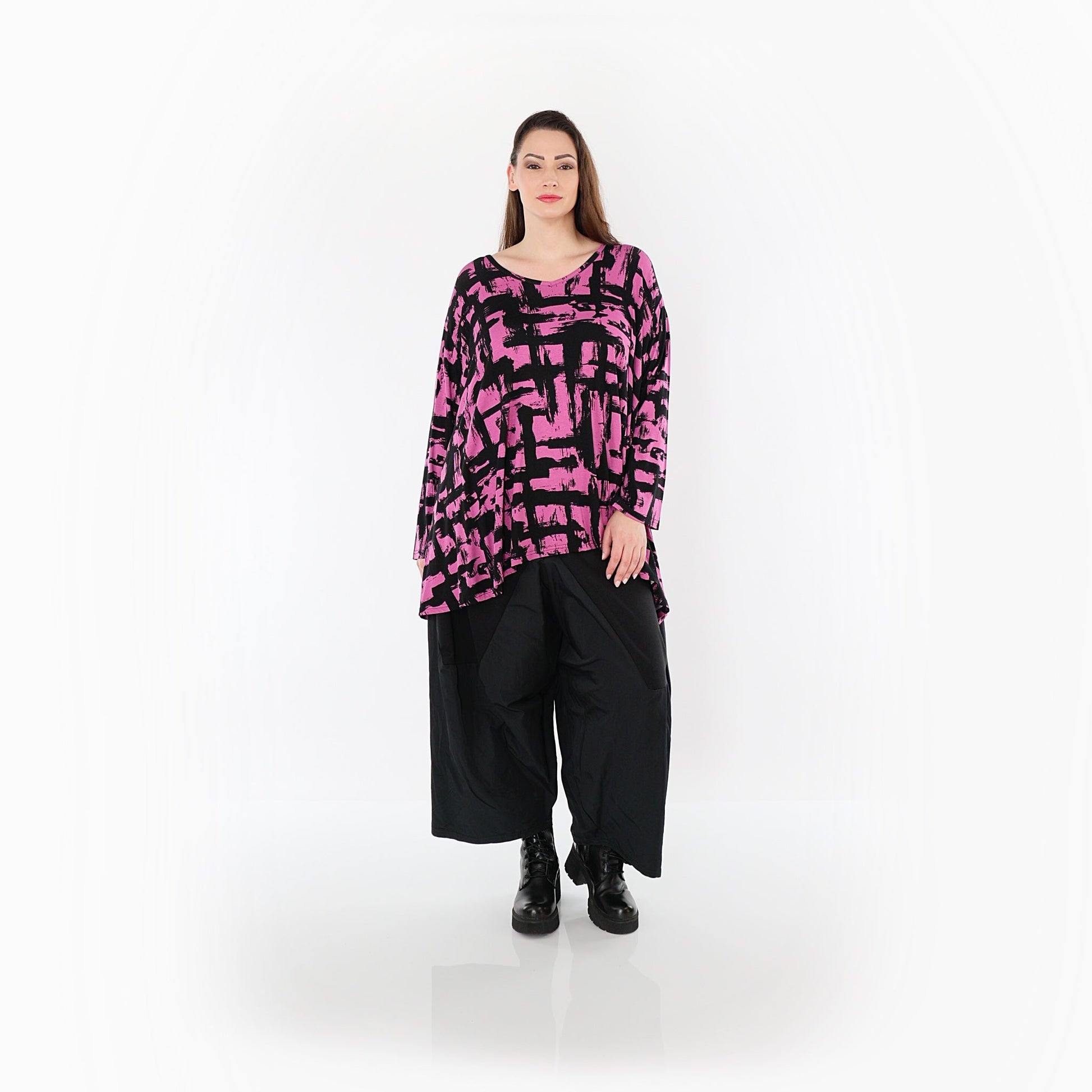 02593 "Nadine" Shirt – Fuchsia