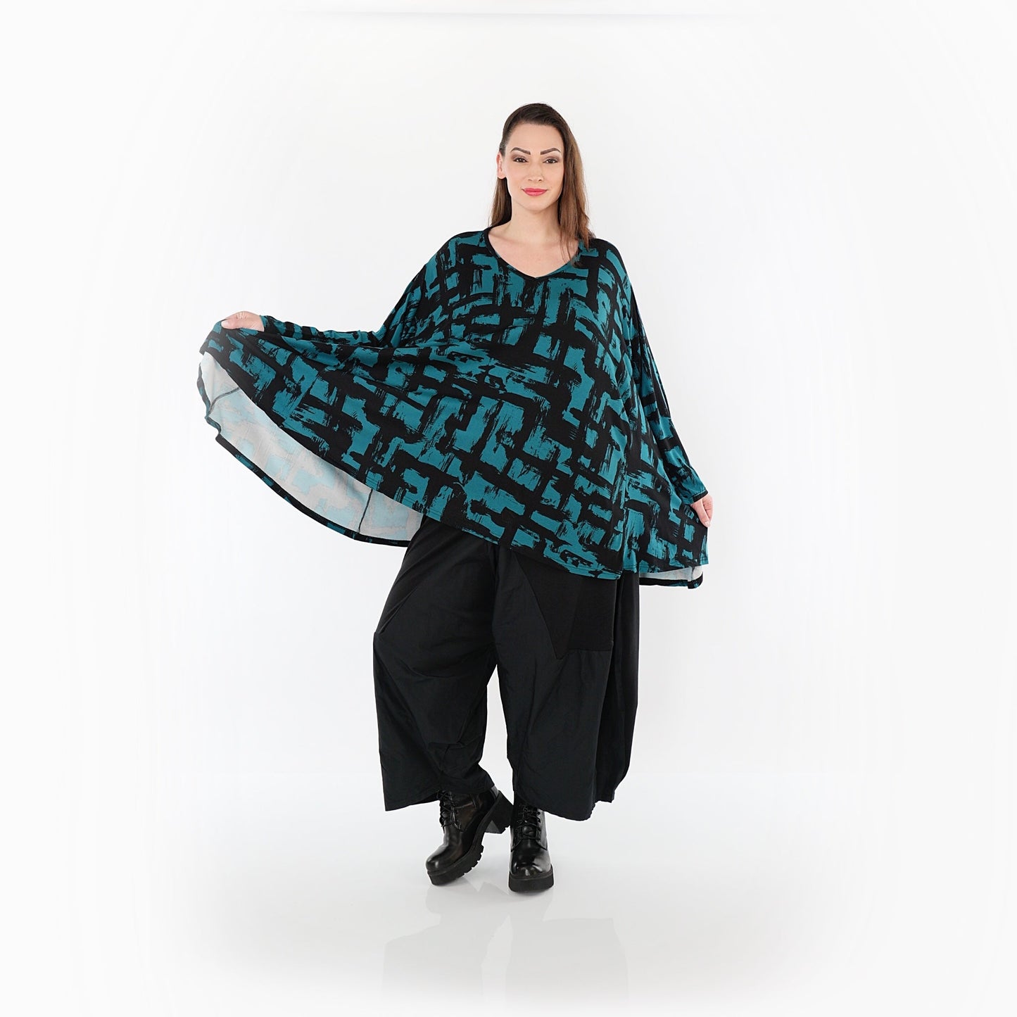 02593 "Nadine" Shirt – Petrol