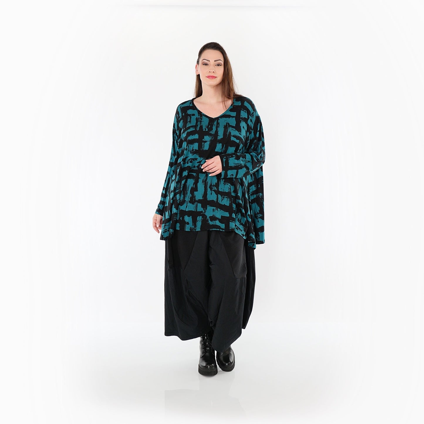 02593 "Nadine" Shirt – Petrol