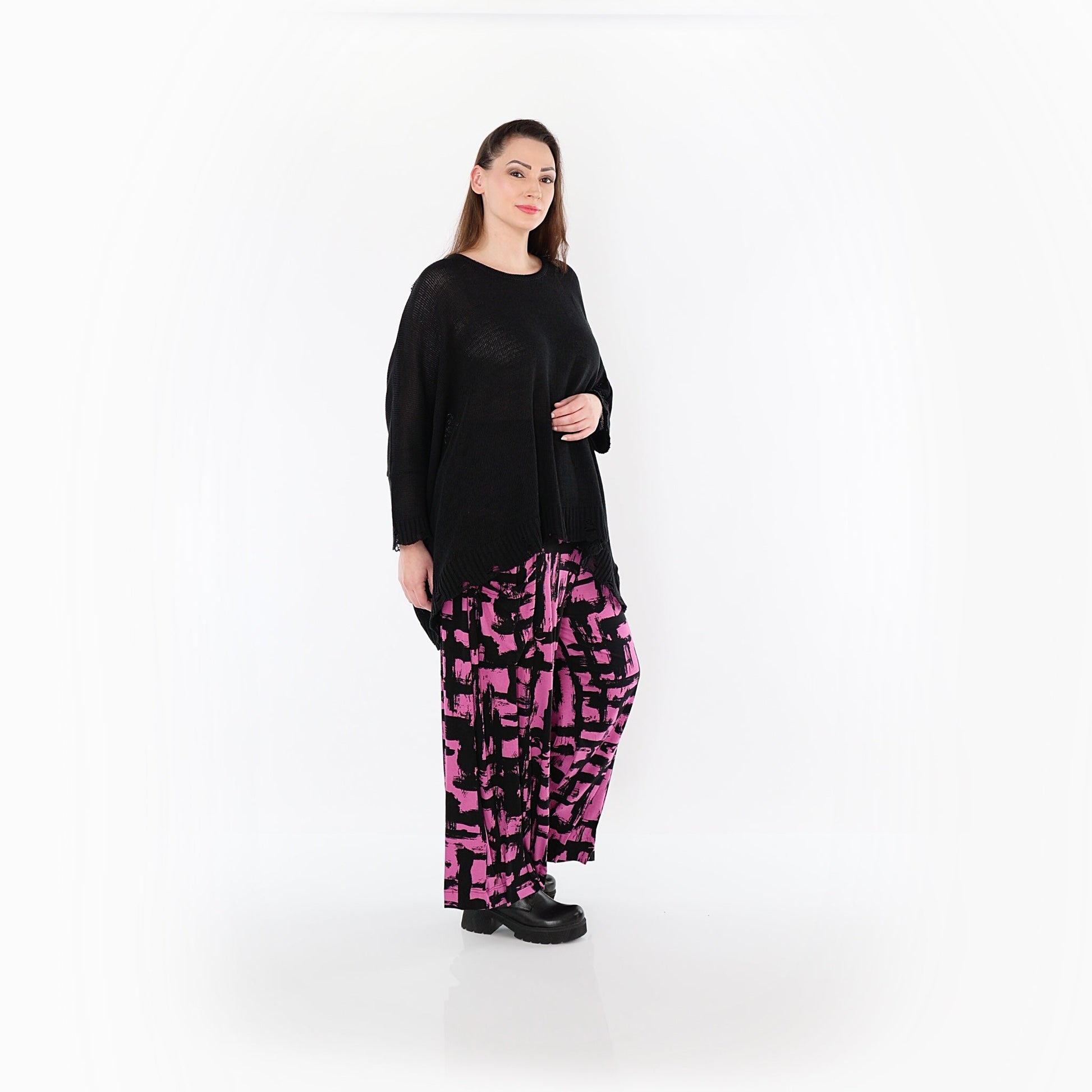 07007 "Nadine" Trousers – Fuchsia