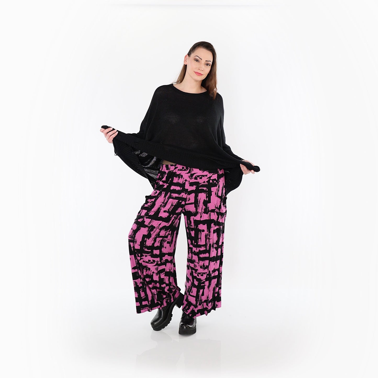 07007 "Nadine" Trousers – Fuchsia