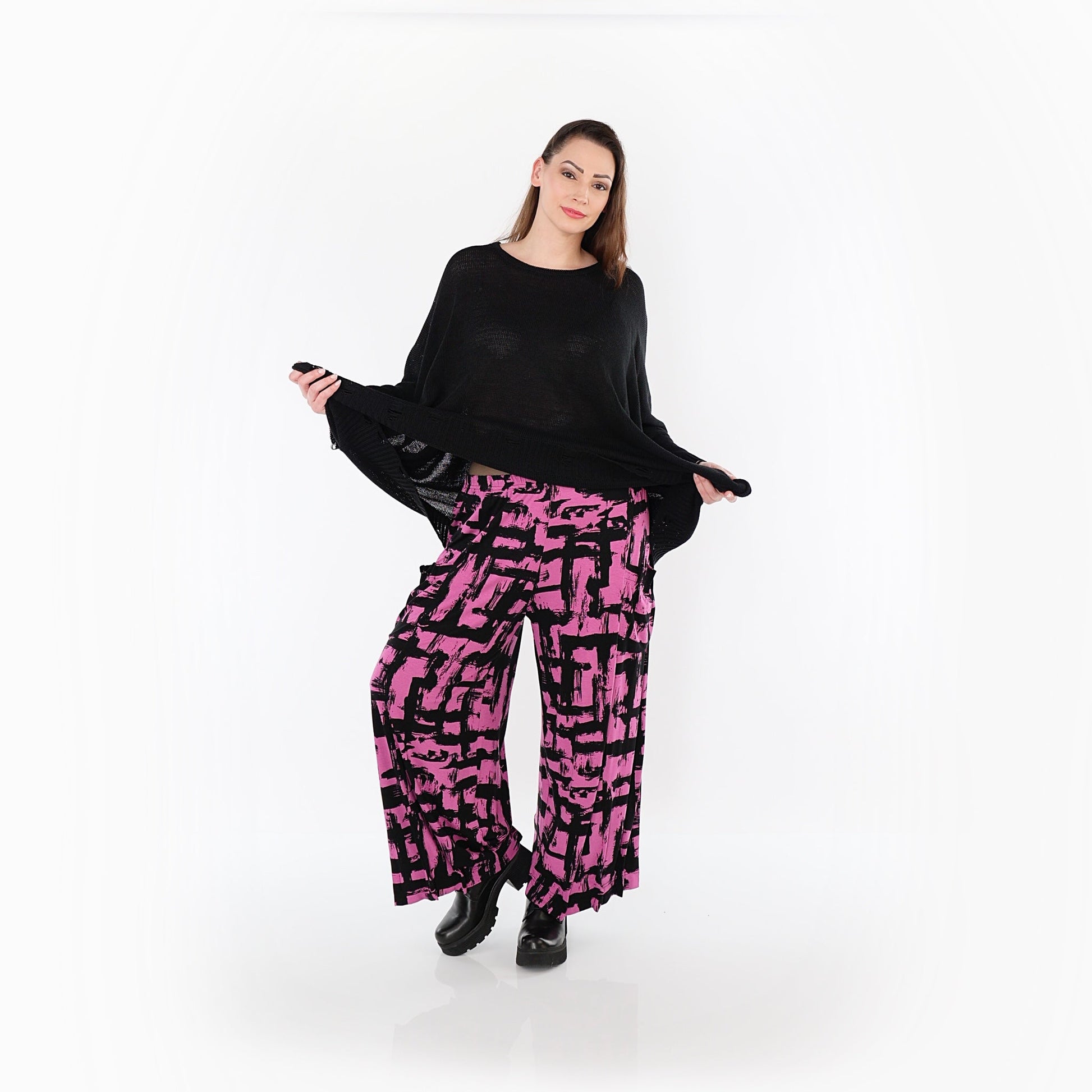 07007 "Nadine" Trousers – Fuchsia