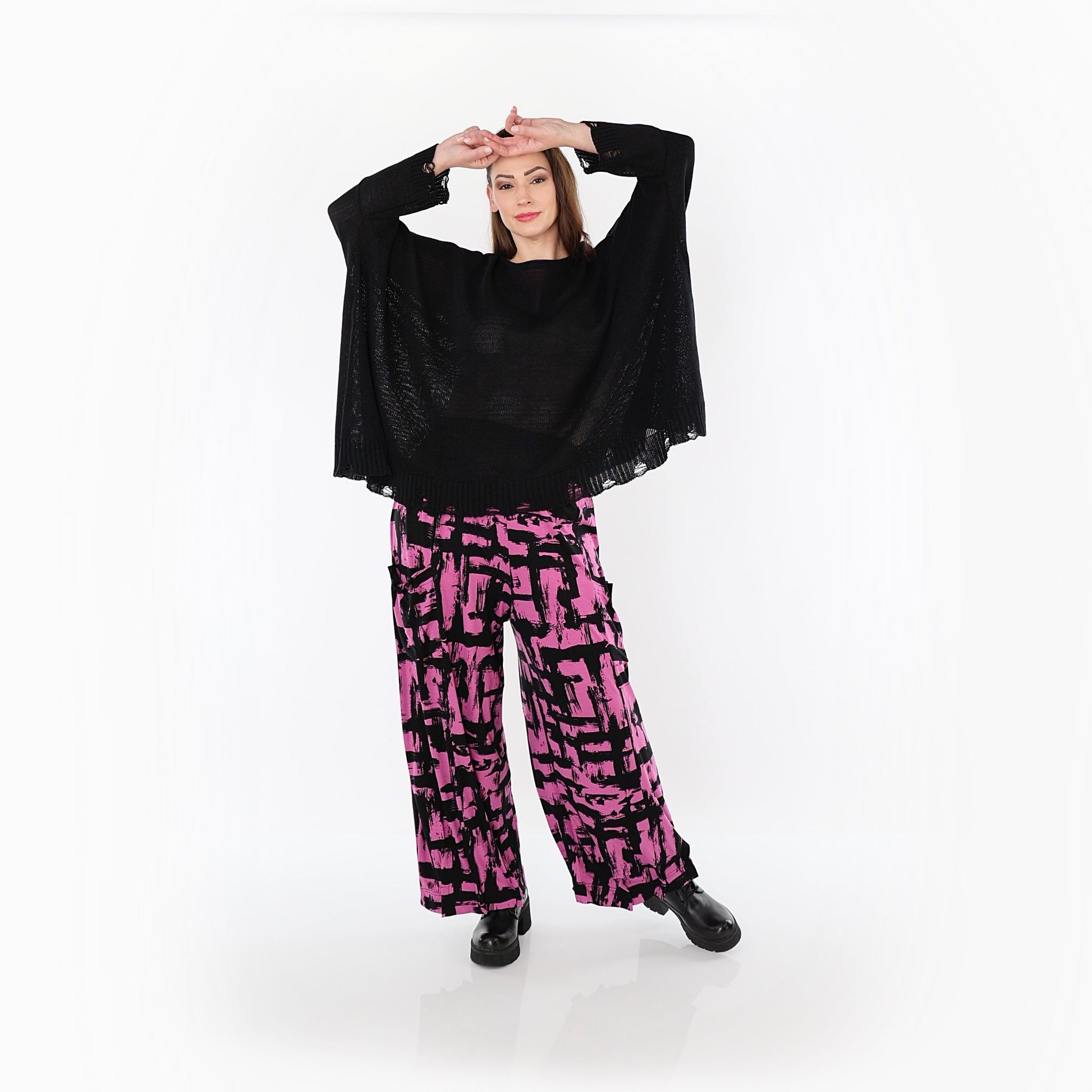 07007 "Nadine" Trousers – Fuchsia