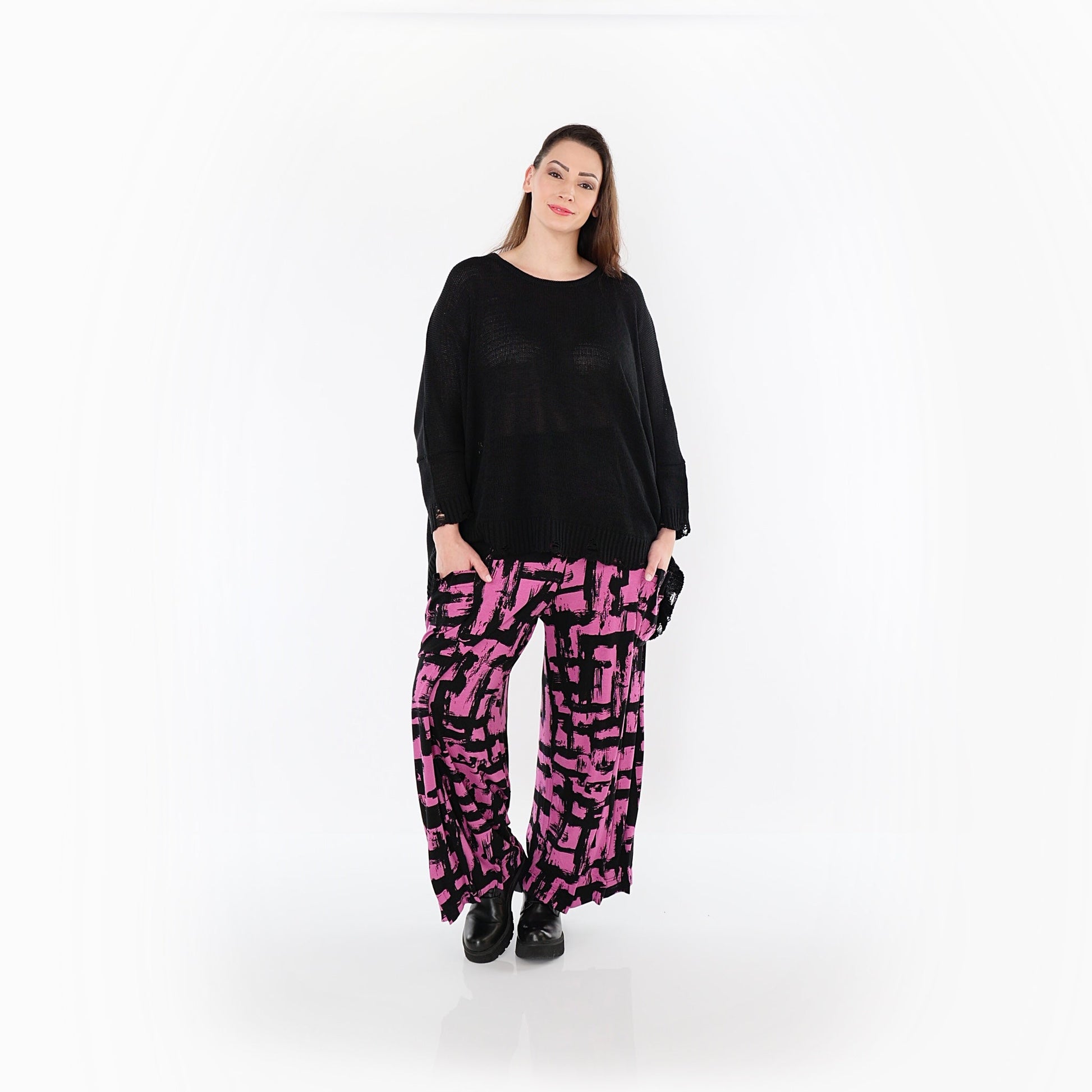 07007 "Nadine" Trousers – Fuchsia