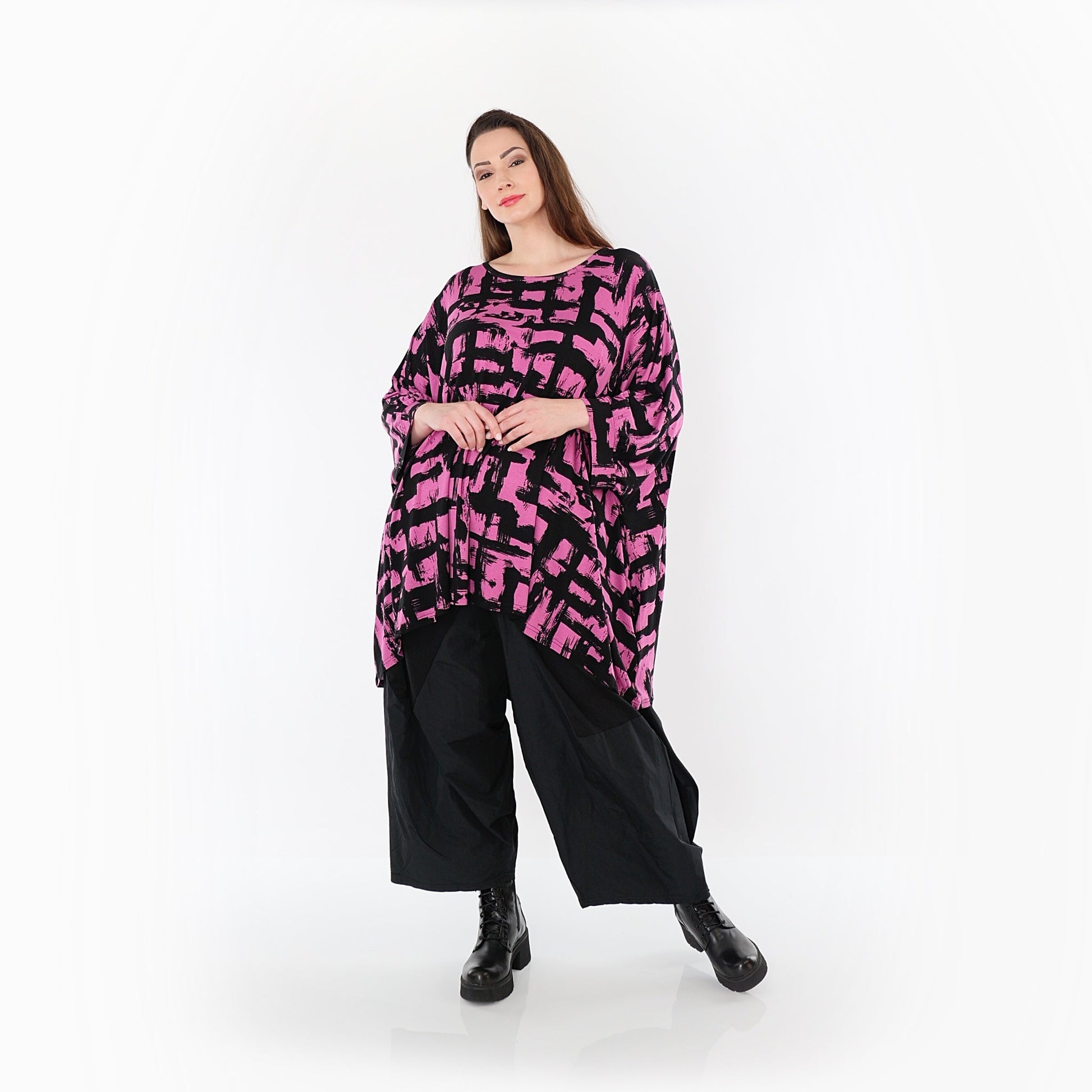 07116 "Nadine" Shirt – Fuchsia