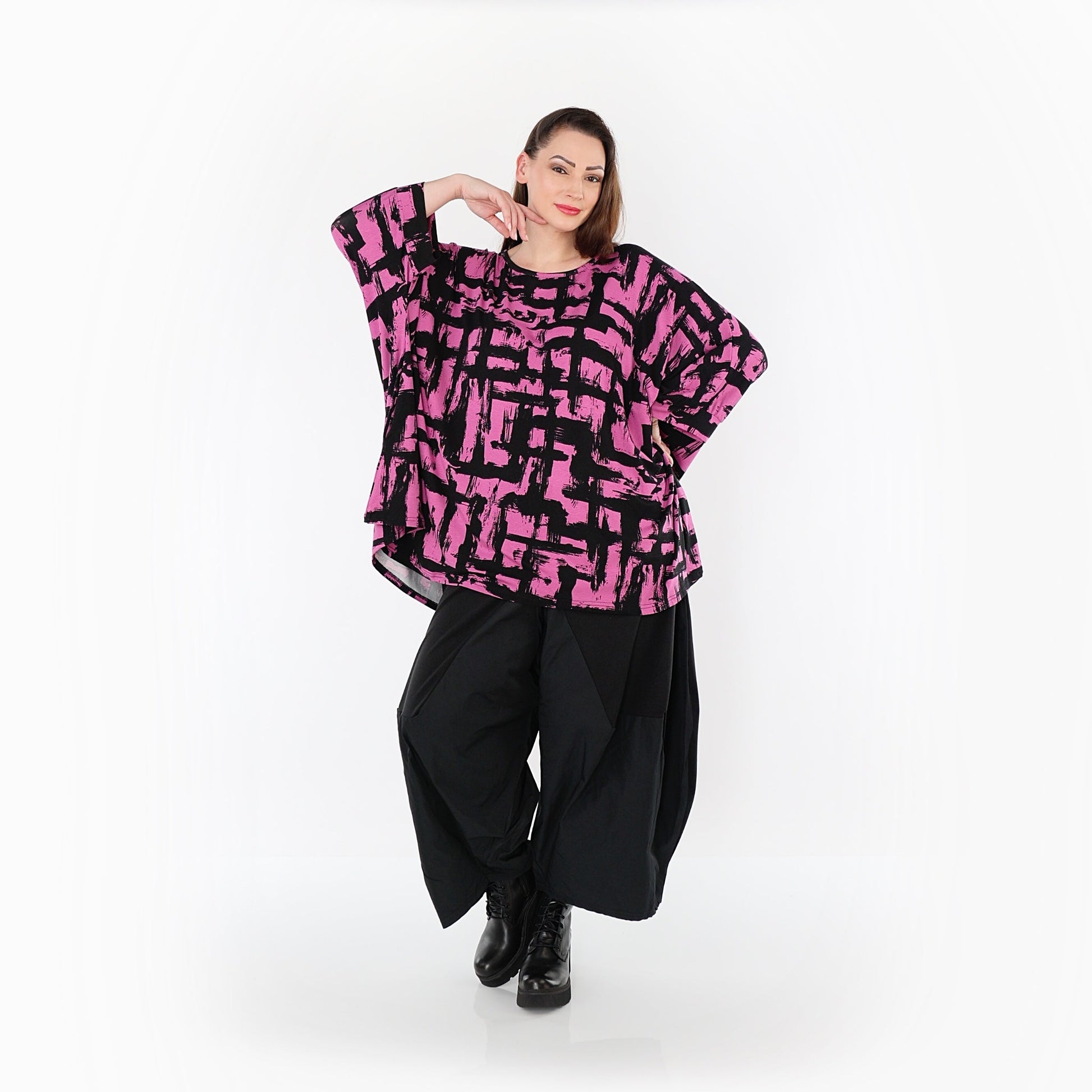 07116 "Nadine" Shirt – Fuchsia